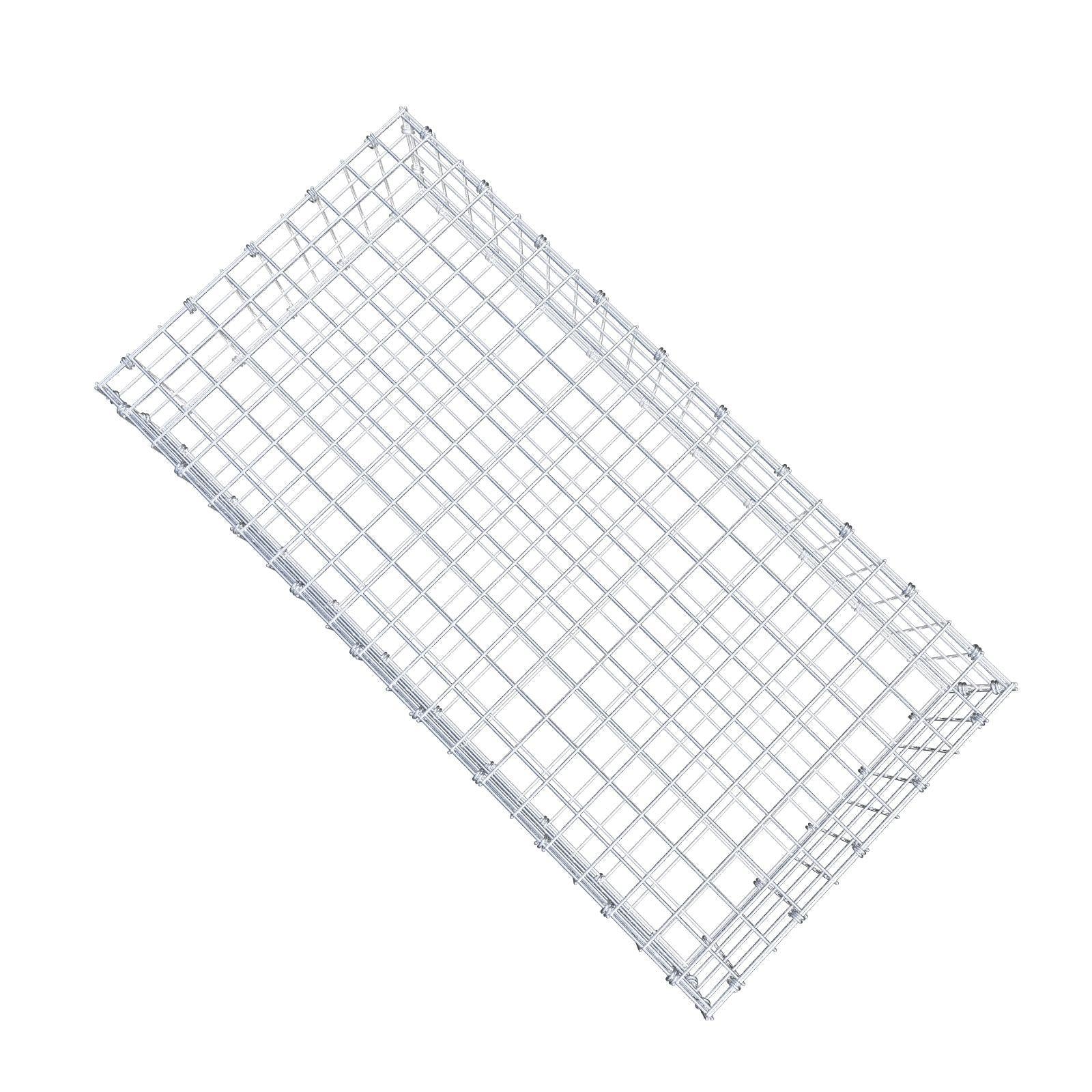 Gabion 100 cm x 20 cm x 50 cm (L x H x P), mailles 5 x 5 cm, anneau en spirale