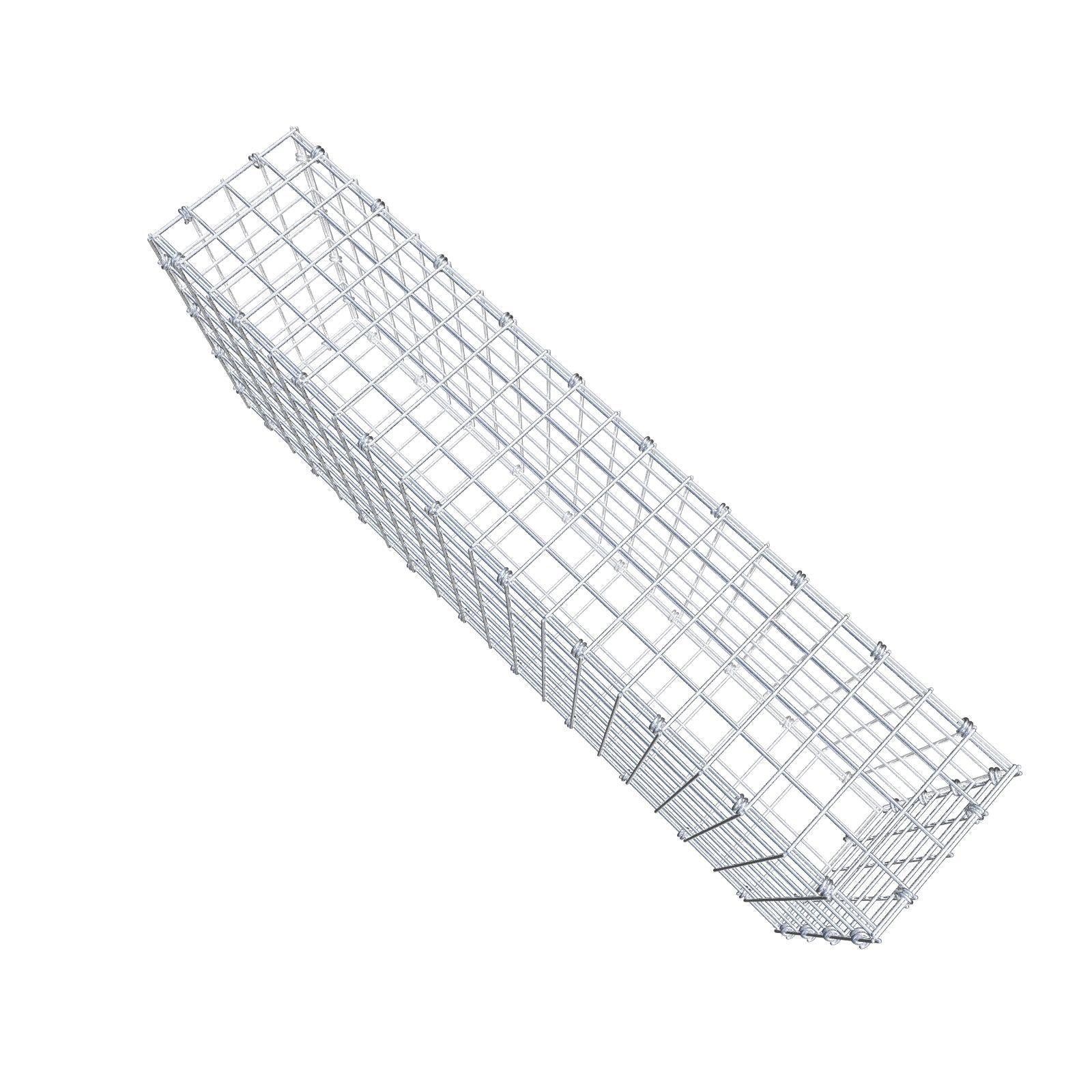 Gabion 100 cm x 40 cm x 20 cm (L x H x P), mailles 5 x 5 cm, anneau en spirale