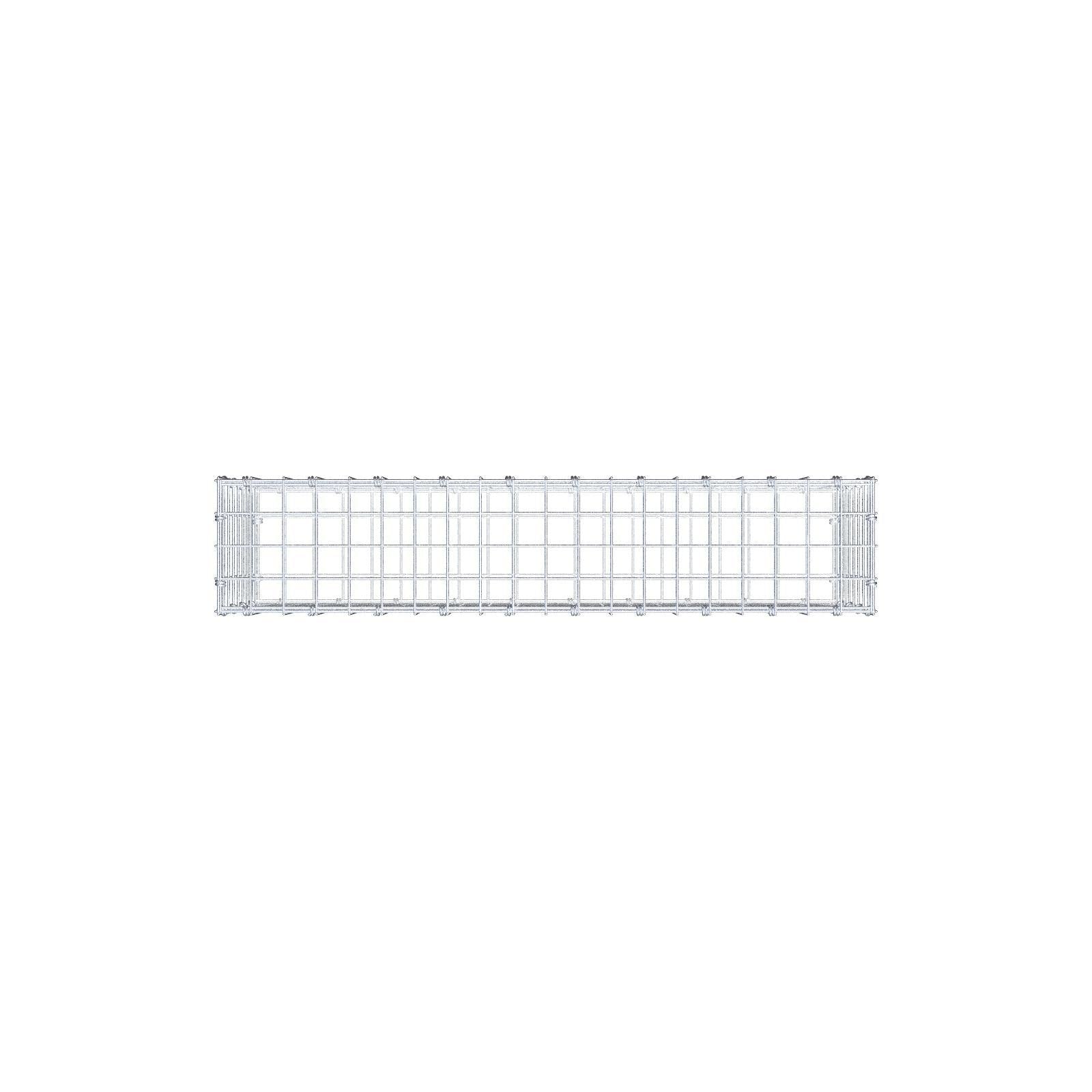 Gabion 100 cm x 40 cm x 20 cm (L x H x P), mailles 5 x 5 cm, anneau en spirale
