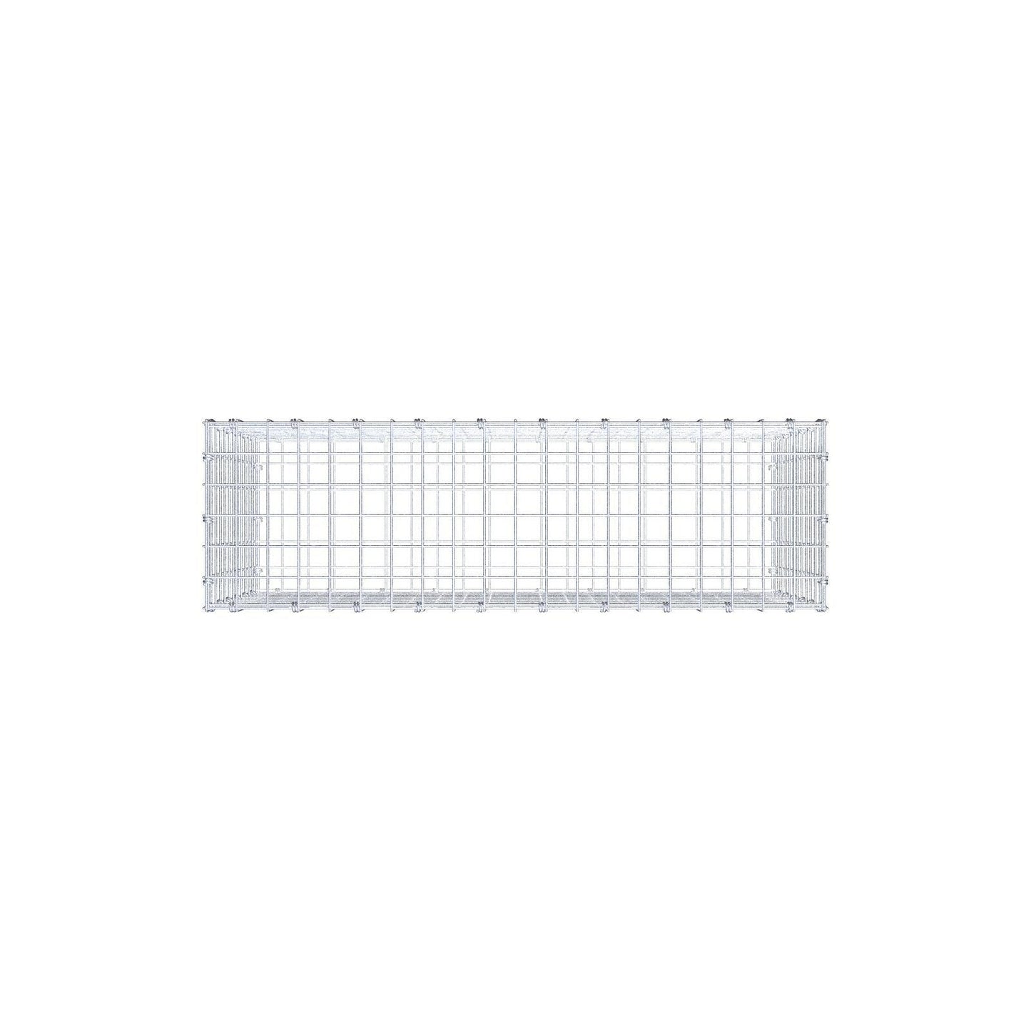 Gabion 100 cm x 60 cm x 30 cm (L x H x D), maskestørrelse 5 x 5 cm, spiralring