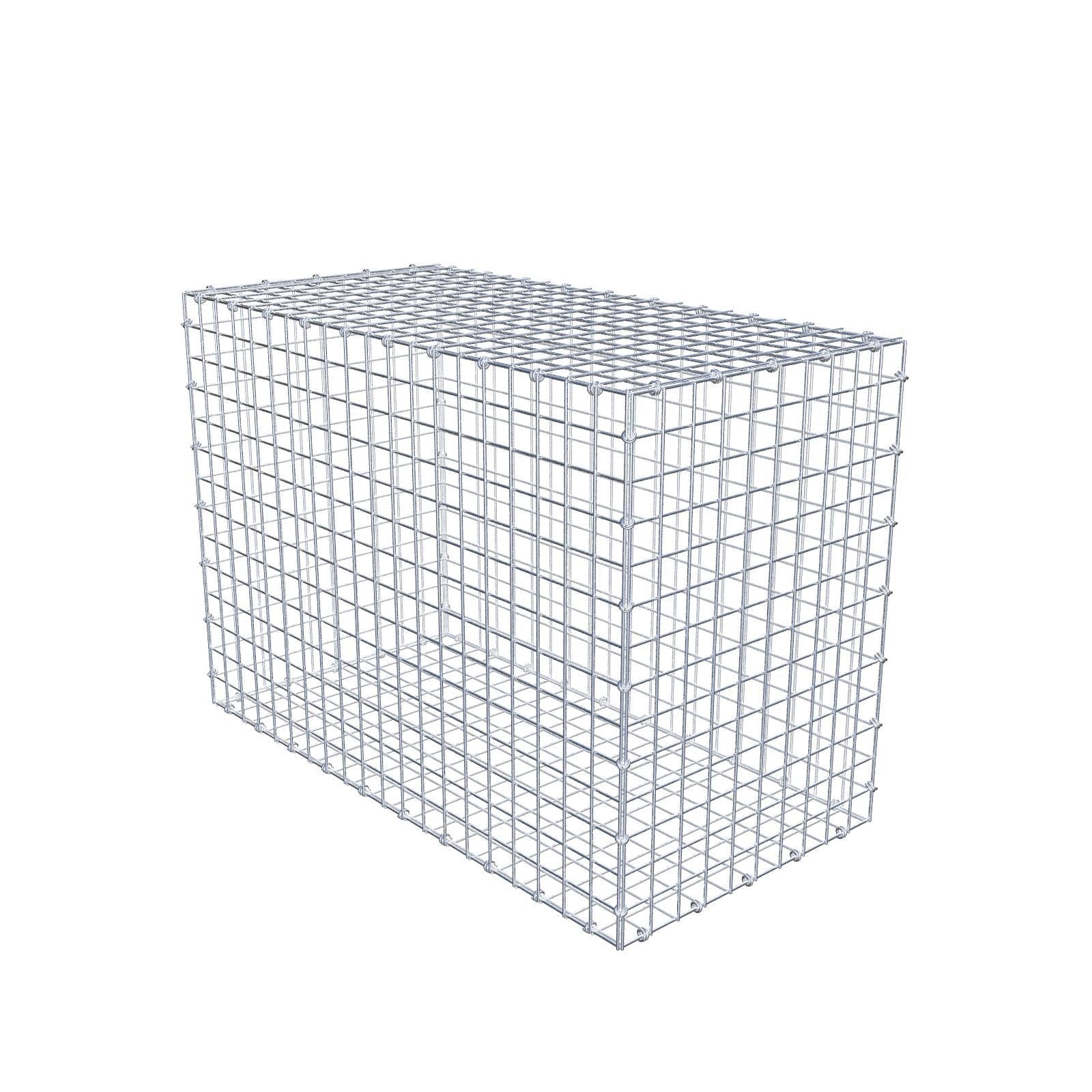 Gabbione 100 cm x 70 cm x 50 cm (L x H x P), maglia 5 x 5 cm, anello a spirale