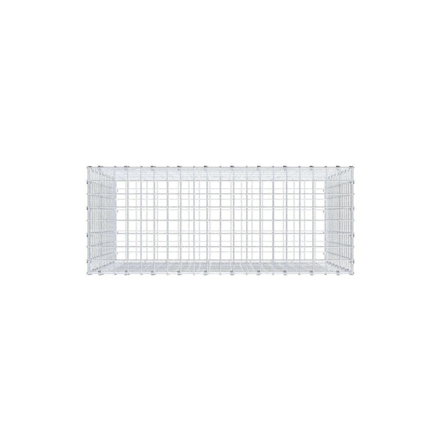 Gabion 100 cm x 80 cm x 40 cm (L x H x P), mailles 5 x 5 cm, anneau en spirale