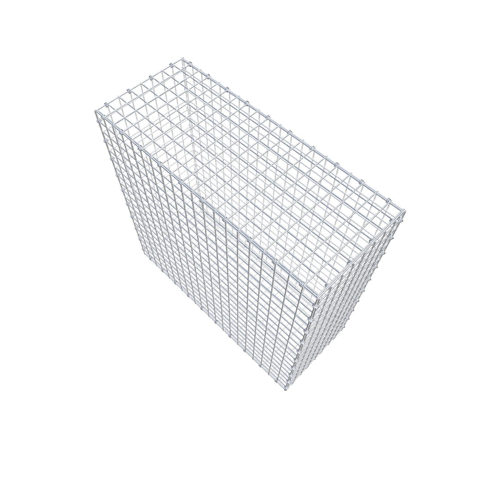 Gabbione 100 cm x 100 cm x 40 cm (L x H x P), maglia 5 x 5 cm, anello a spirale