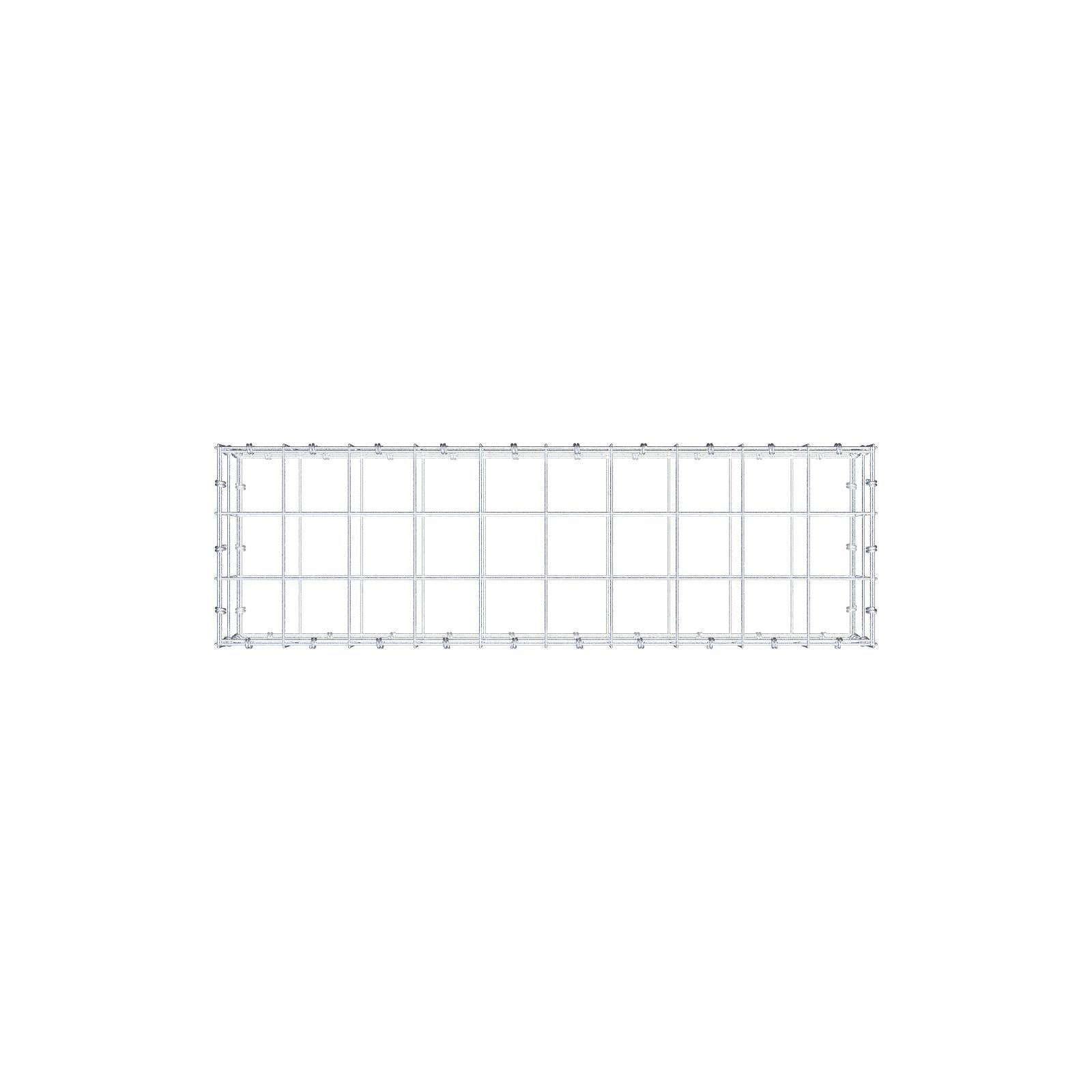Gabion 100 cm x 20 cm x 30 cm (L x H x D), mesh size 10 x 10 cm, spiral ring