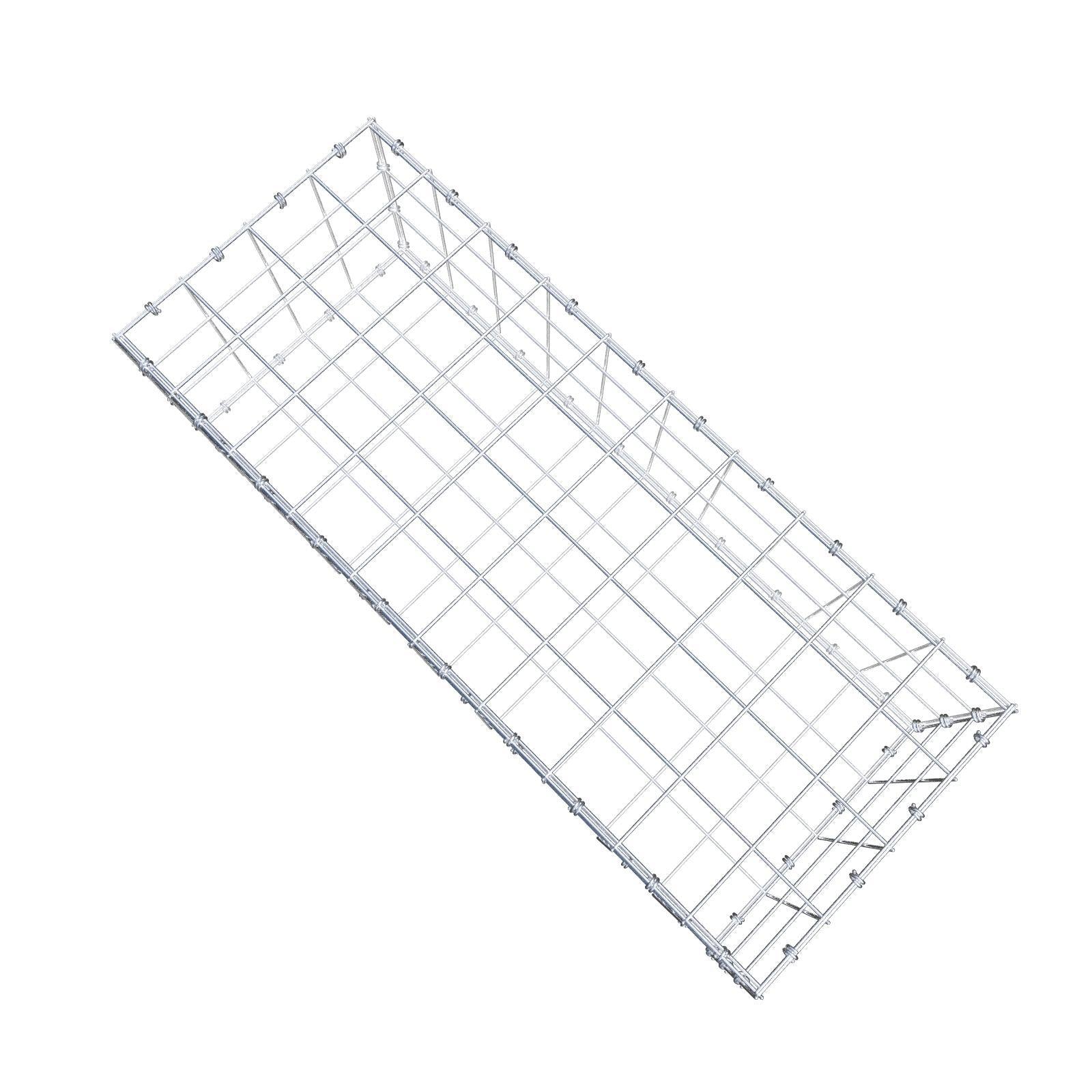 Gabione 100 cm x 30 cm x 40 cm (L x H x T), Maschenweite 10 x 10 cm, Spiralring