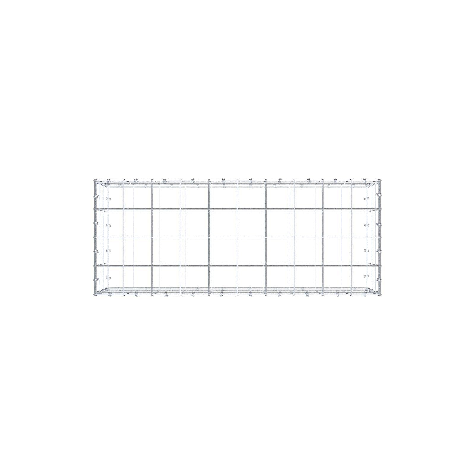 Gabione 100 cm x 30 cm x 40 cm (L x H x T), Maschenweite 10 x 10 cm, Spiralring