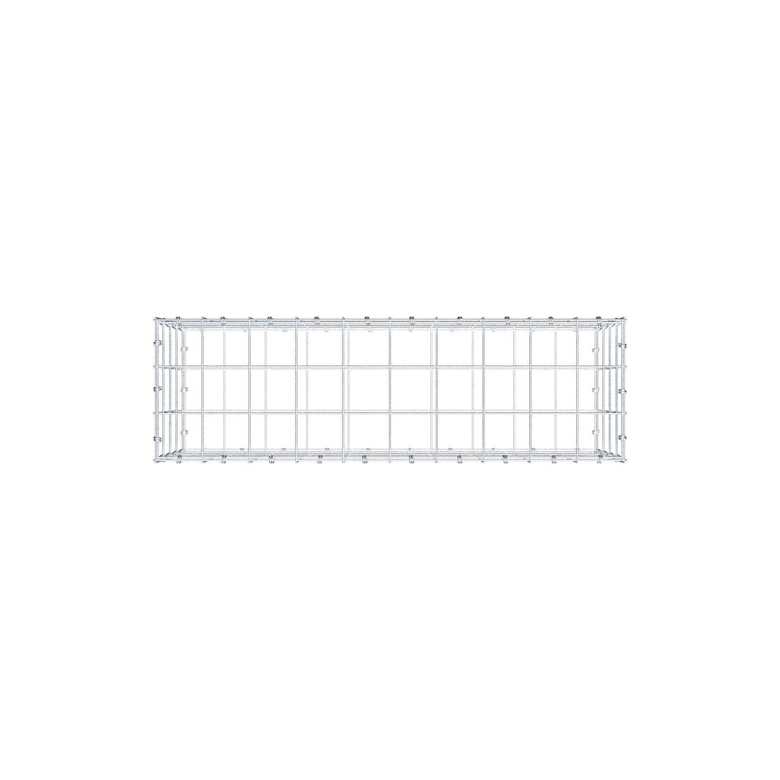 Schanskorf 100 cm x 40 cm x 30 cm (L x H x D), maaswijdte 10 x 10 cm, spiraalring