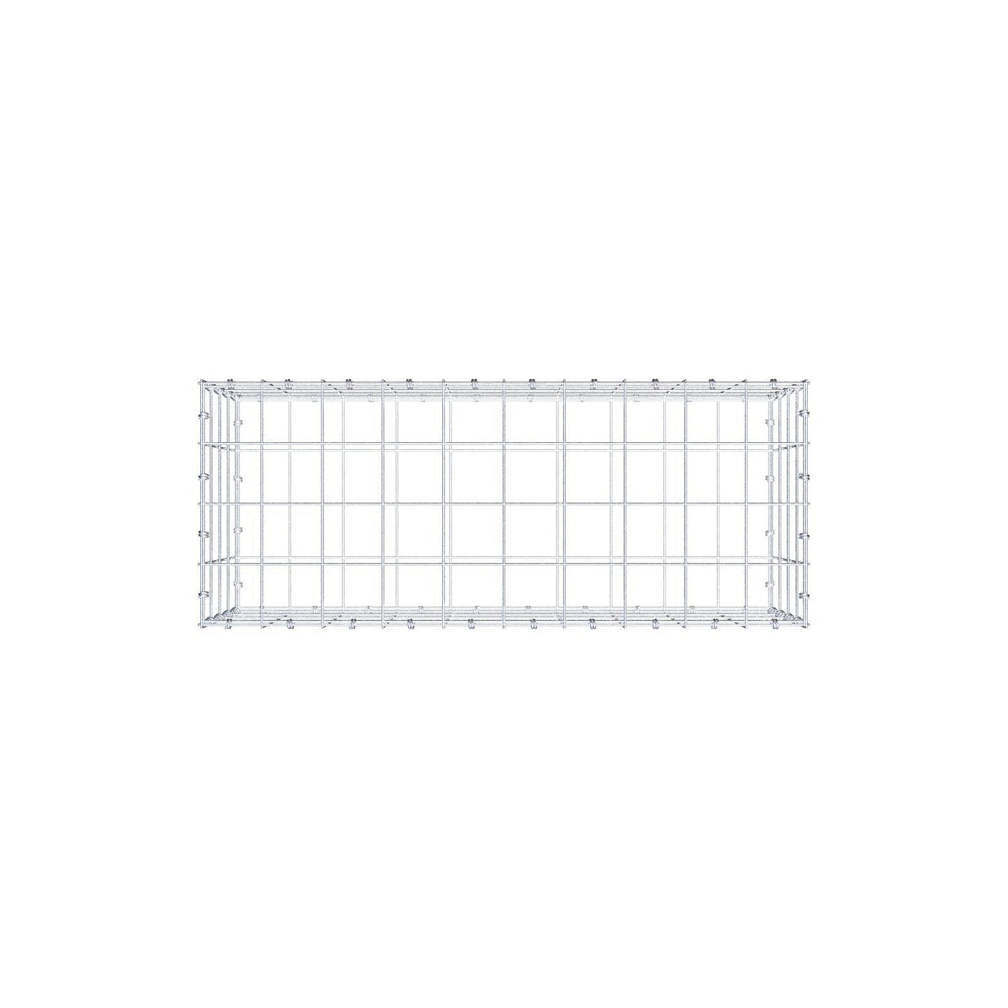 Gabione 100 cm x 40 cm x 40 cm (L x H x T), Maschenweite 10 x 10 cm, Spiralring