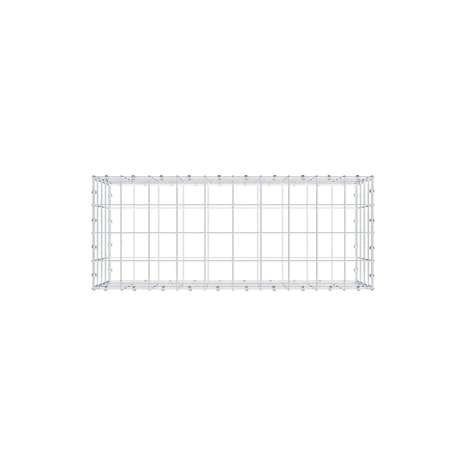 Gabion 100 cm x 40 cm x 40 cm (L x H x D), maskestørrelse 10 x 10 cm, spiralring