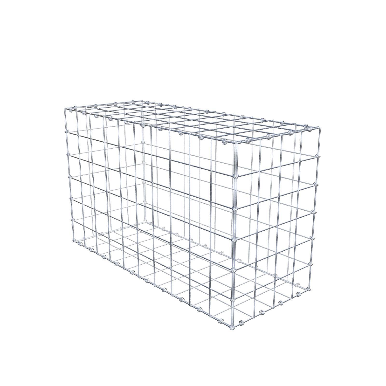 Gabion 100 cm x 60 cm x 40 cm (L x H x D), maskestørrelse 10 x 10 cm, spiralring