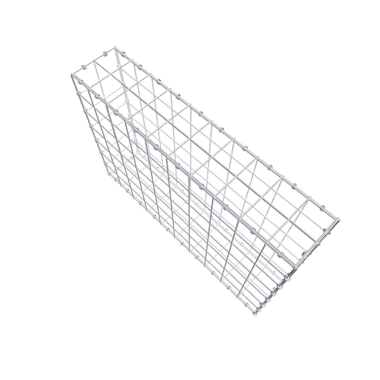 Gabion 100 cm x 70 cm x 20 cm (L x H x D), maskstorlek 10 x 10 cm, spiralring