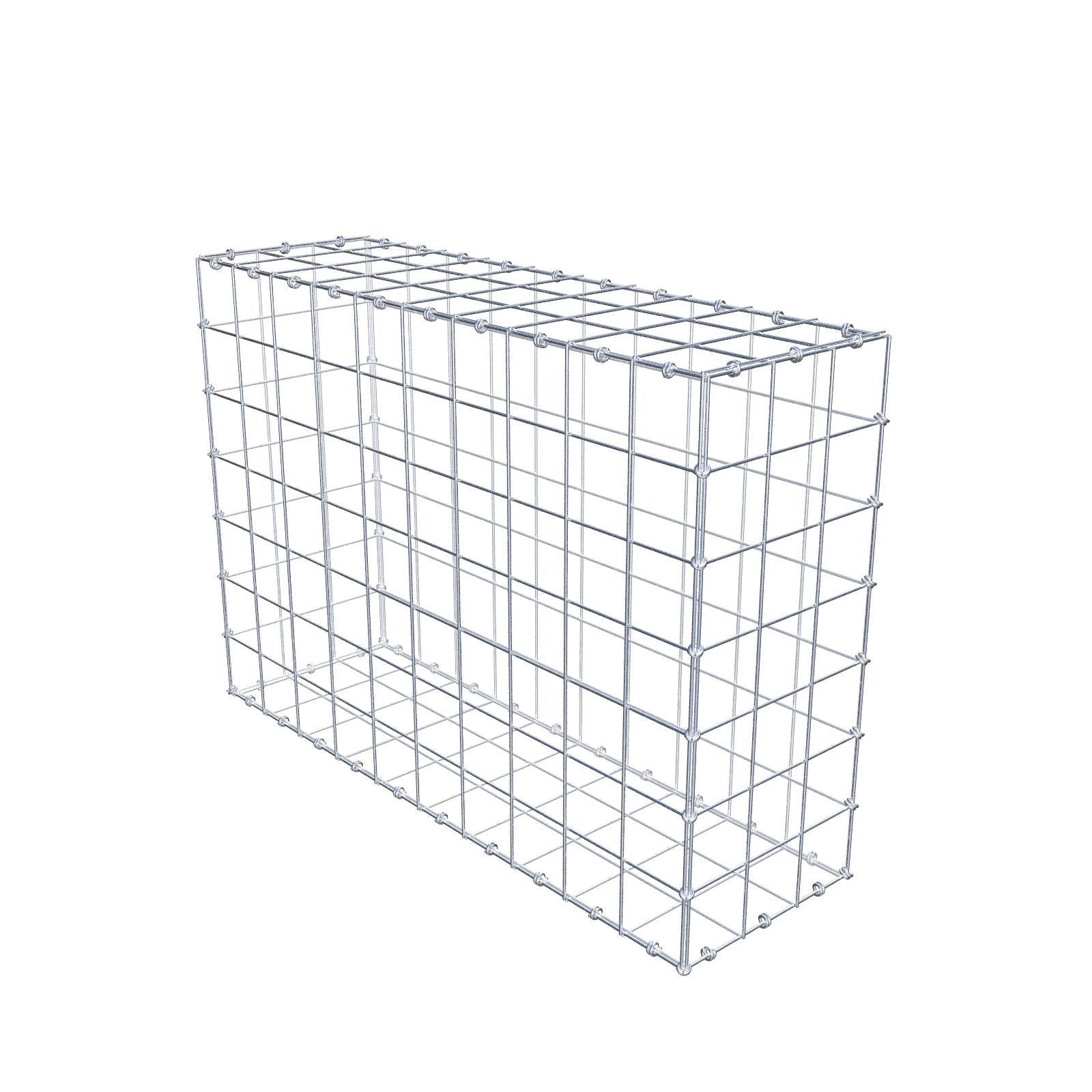 Gabion 100 cm x 70 cm x 30 cm (L x H x D), maskstorlek 10 x 10 cm, spiralring