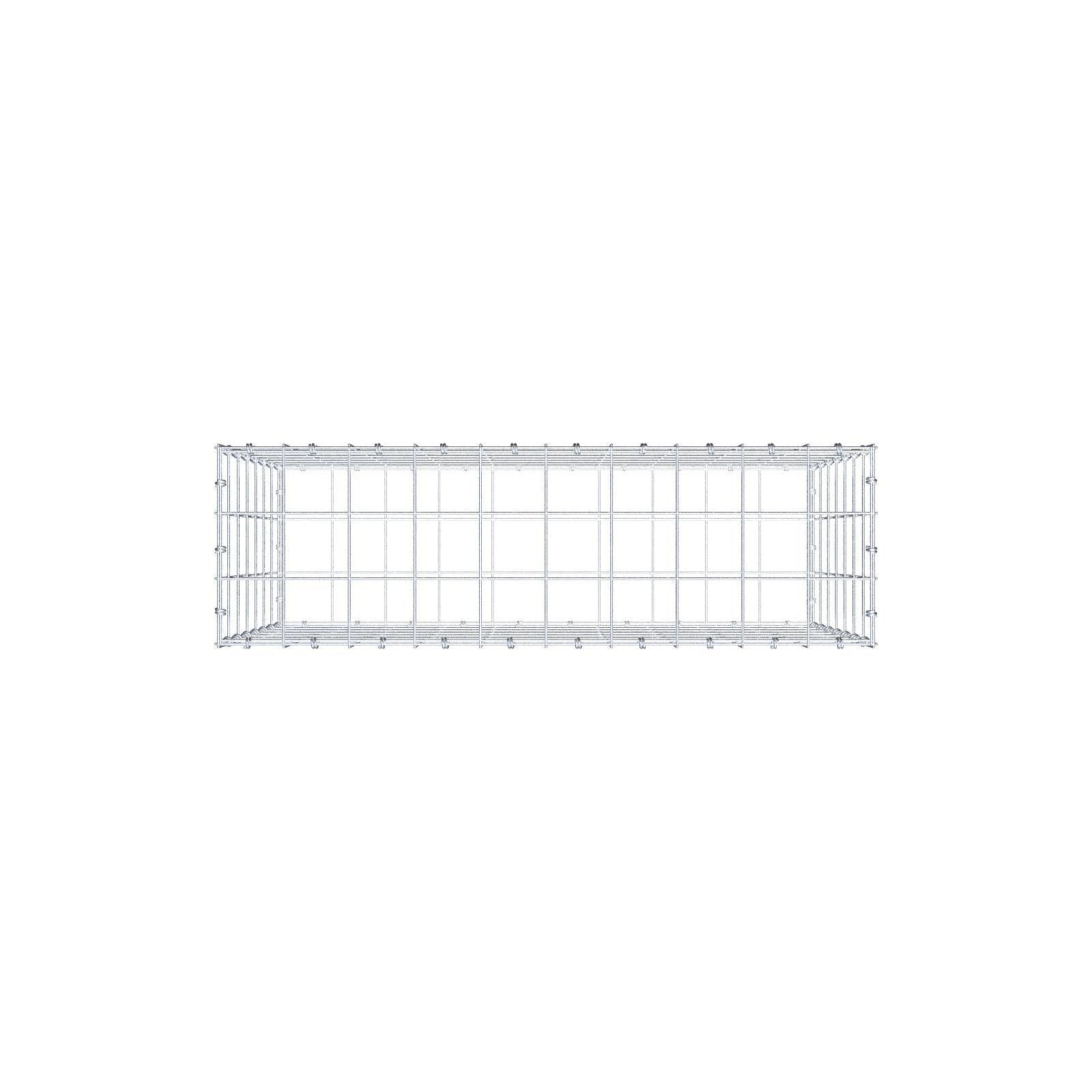 Gabion 100 cm x 70 cm x 30 cm (L x H x D), maskstorlek 10 x 10 cm, spiralring