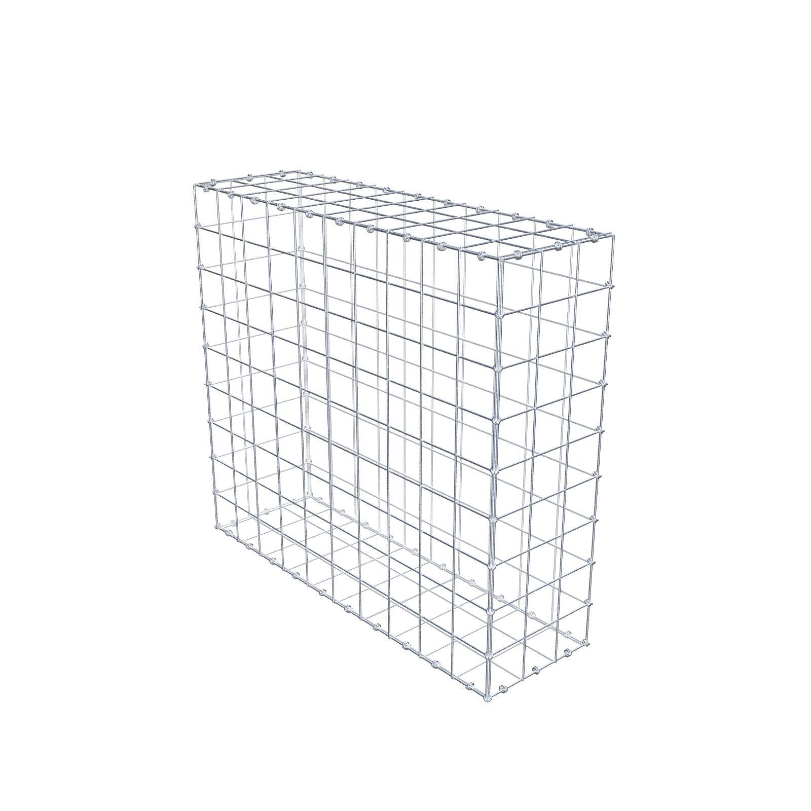 Gabion 100 cm x 90 cm x 30 cm (L x H x D), maskstorlek 10 x 10 cm, spiralring