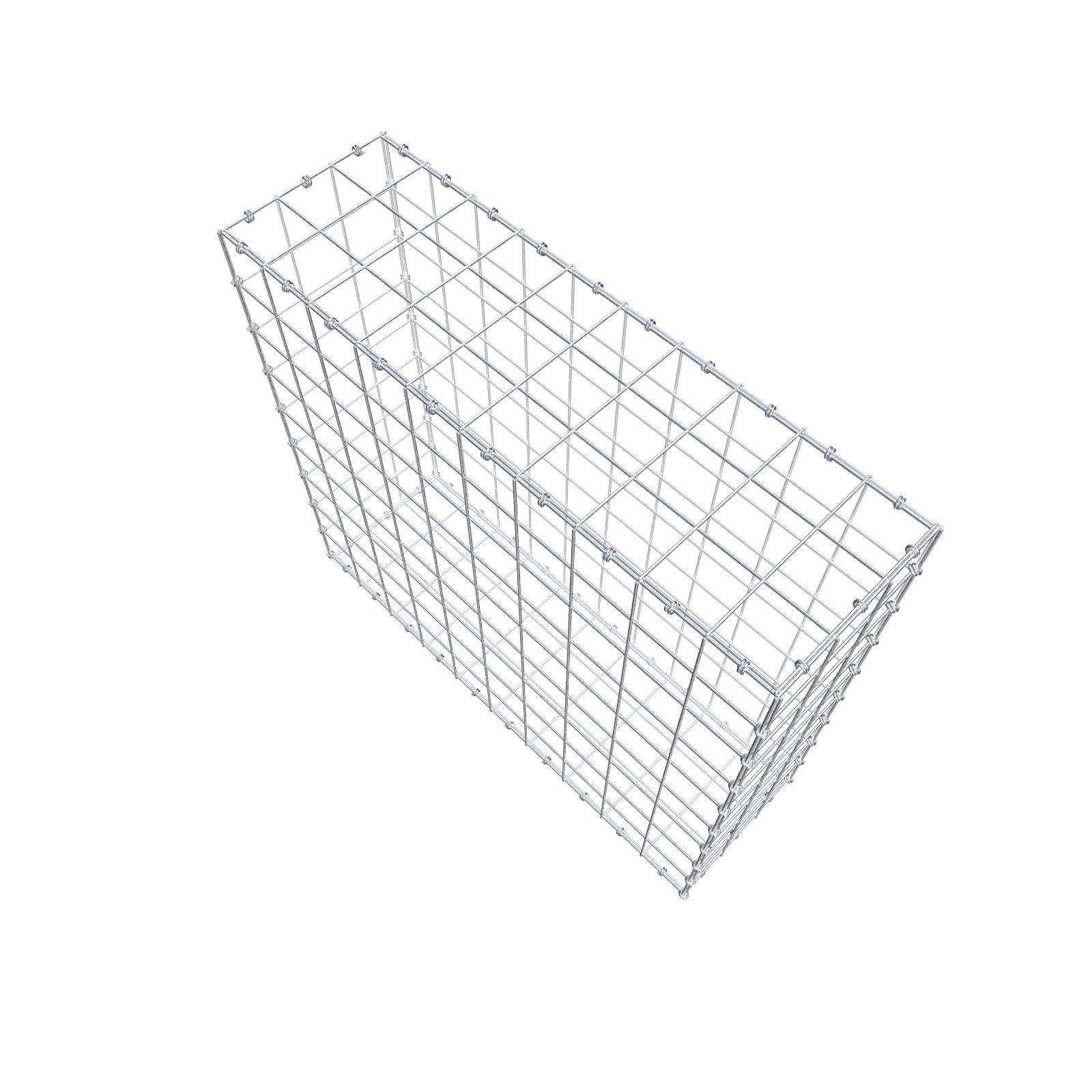 Gabion 100 cm x 90 cm x 30 cm (L x H x D), maskstorlek 10 x 10 cm, spiralring