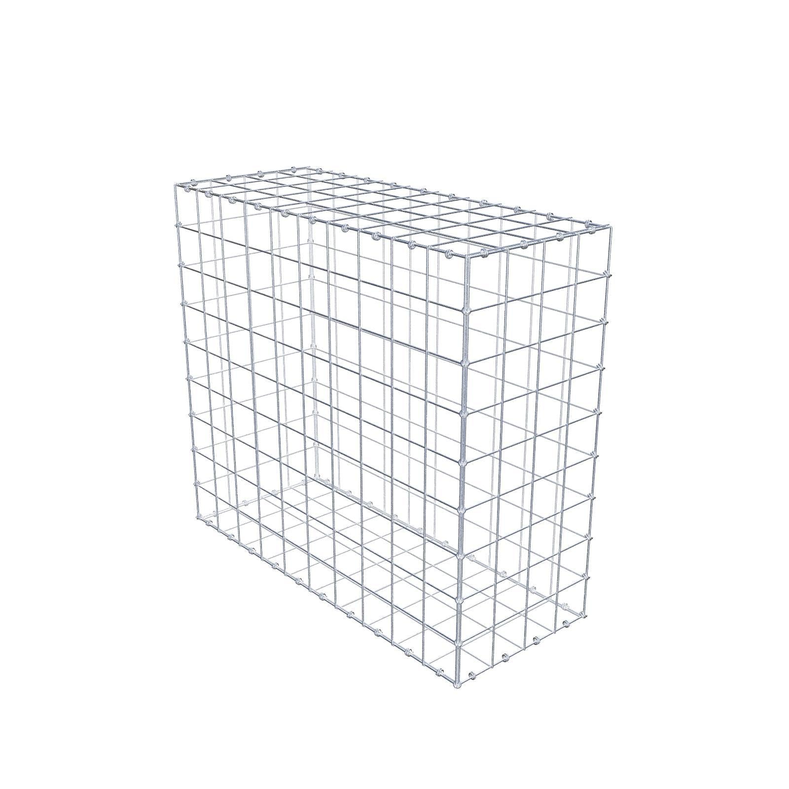 Gabione 100 cm x 90 cm x 40 cm (L x H x T), Maschenweite 10 x 10 cm, Spiralring