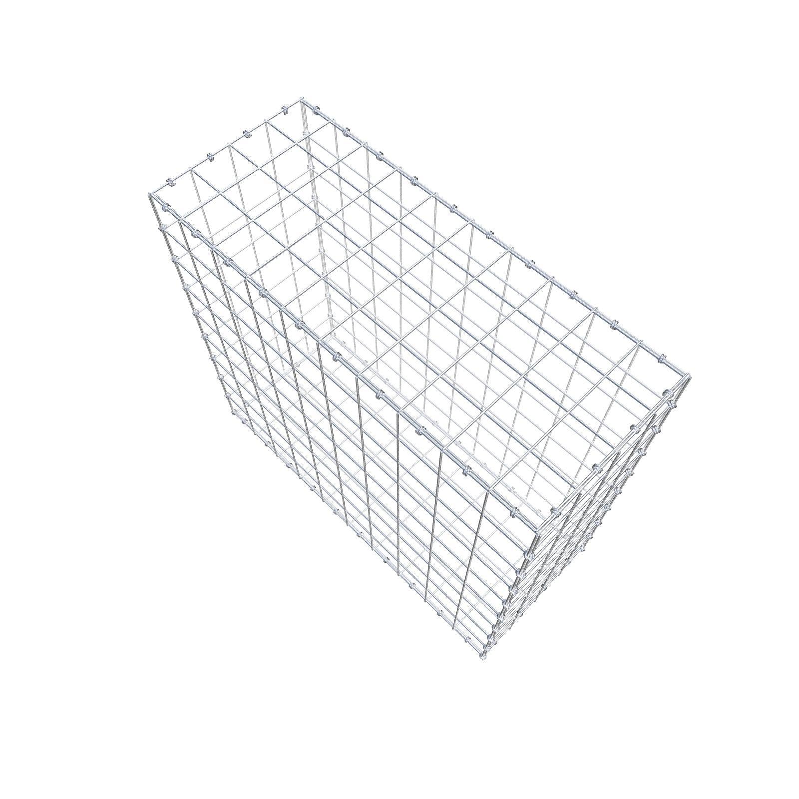 Gabione 100 cm x 90 cm x 40 cm (L x H x T), Maschenweite 10 x 10 cm, Spiralring