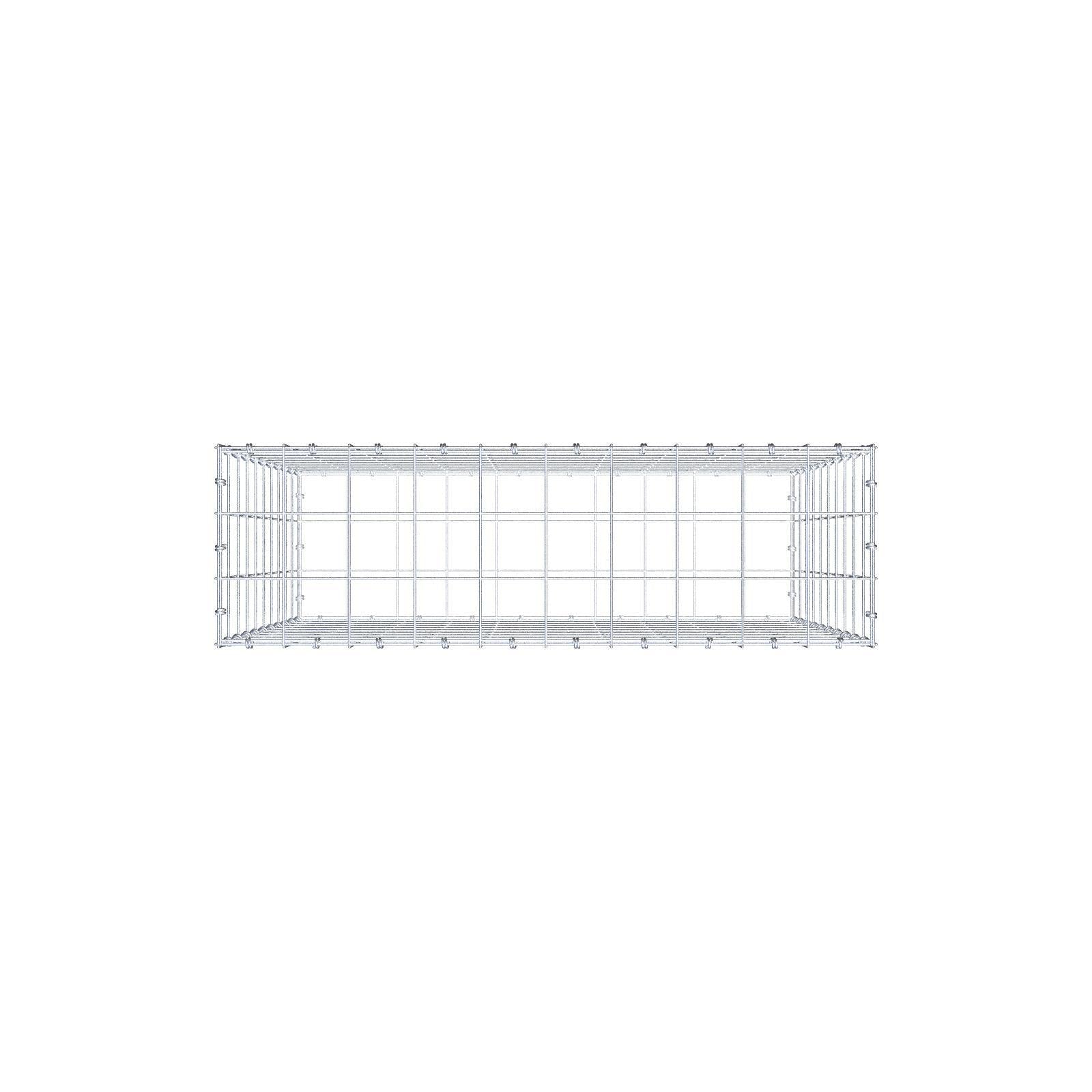 Gabião 100 cm x 100 cm x 30 cm (C x A x P), malhagem 10 x 10 cm, anel espiral
