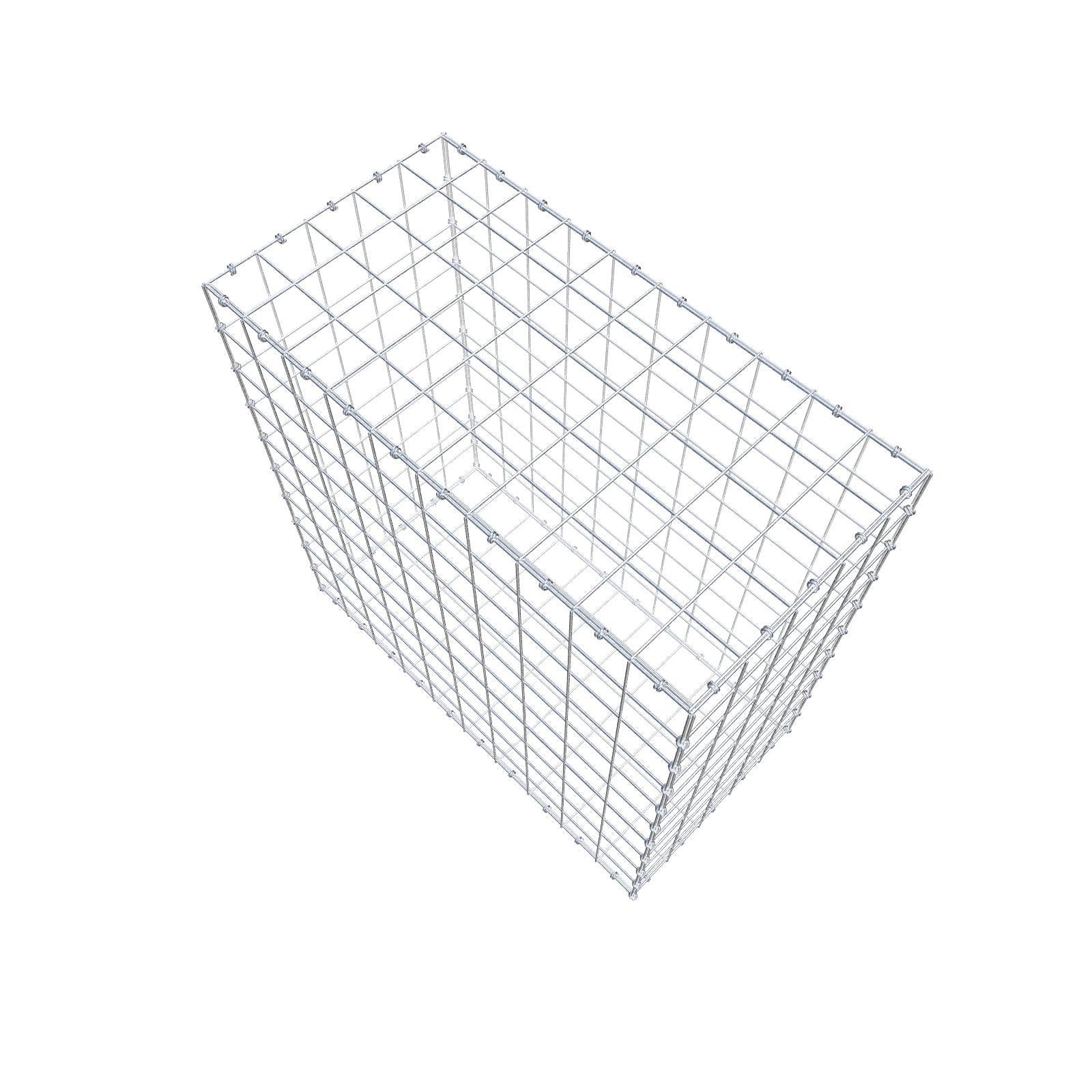 Gabião 100 cm x 100 cm x 50 cm (C x A x P), malhagem 10 x 10 cm, anel espiral