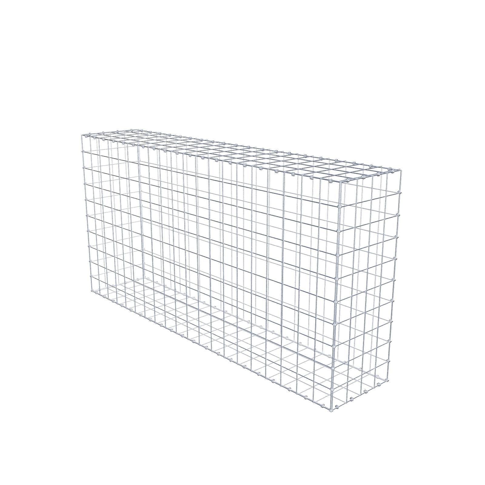 Gabione 200 cm x 100 cm x 40 cm (L x H x T), Maschenweite 10 x 10 cm, Spiralring