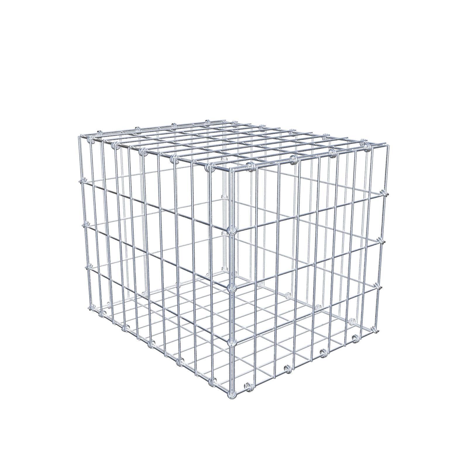 Schanskorf 50 cm x 40 cm x 40 cm (L x H x D), maaswijdte 5 x 10 cm, spiraalring