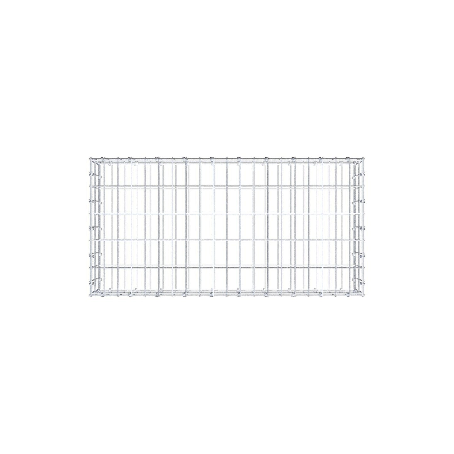 Gabion 100 cm x 20 cm x 50 cm (L x H x P), mailles 5 x 10 cm, anneau en spirale