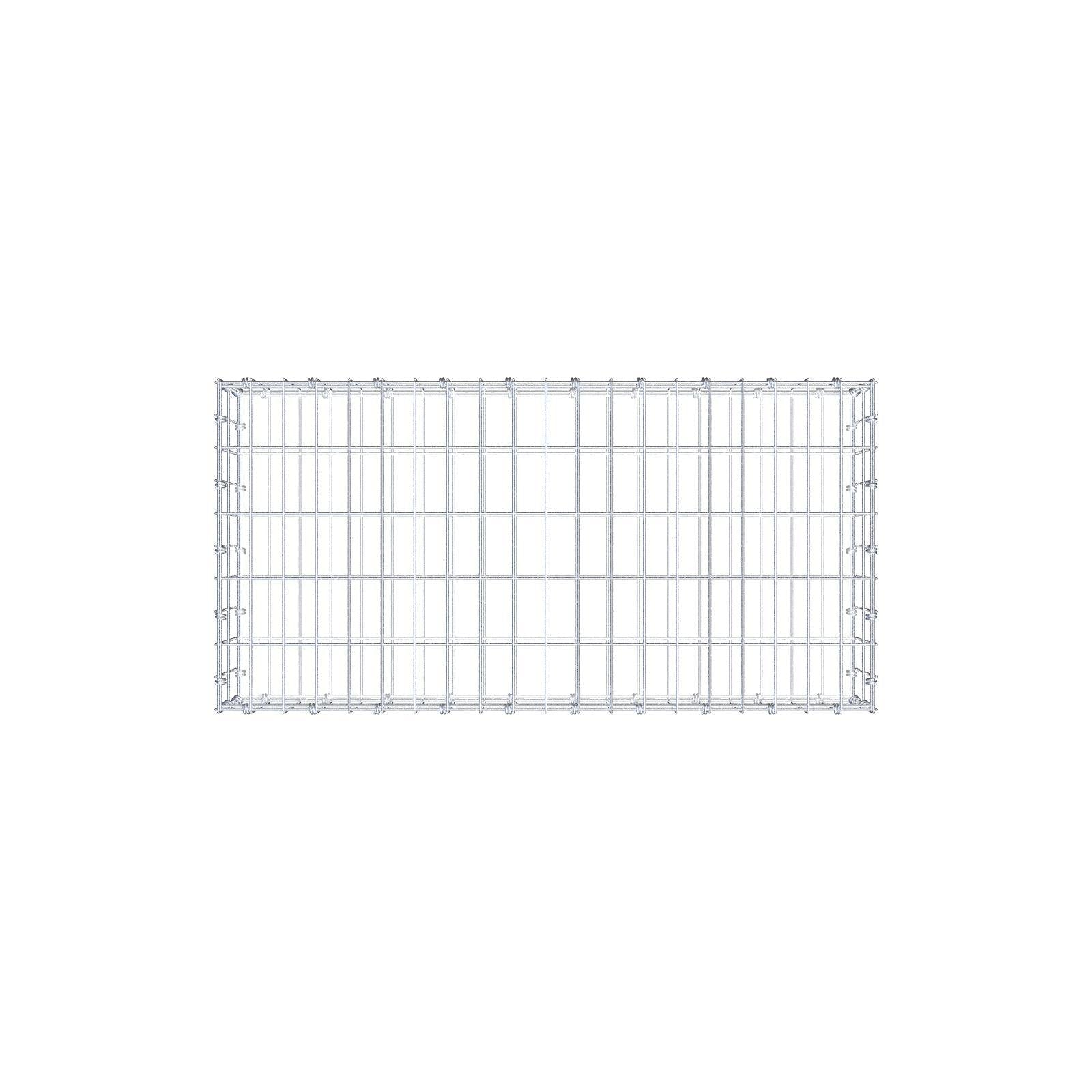 Gabione 100 cm x 20 cm x 50 cm (L x H x T), Maschenweite 5 x 10 cm, Spiralring