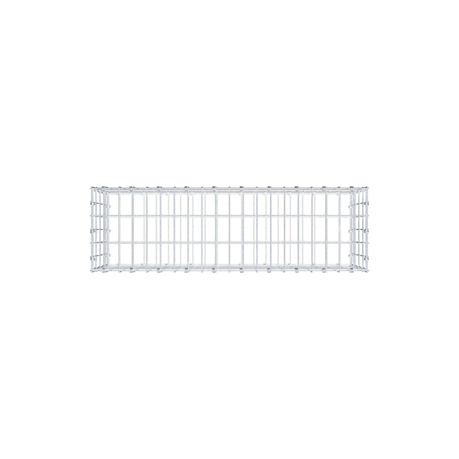 Schanskorf 100 cm x 40 cm x 30 cm (L x H x D), maaswijdte 5 x 10 cm, spiraalring