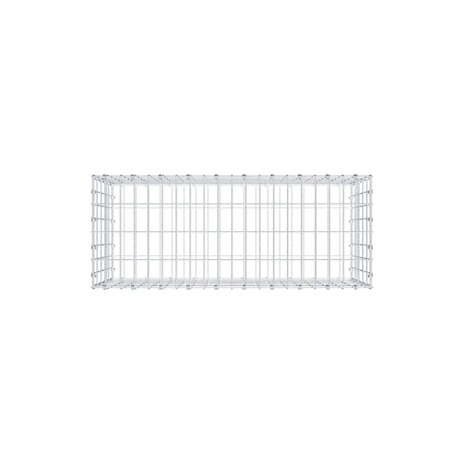 Gabion 100 cm x 50 cm x 40 cm (L x H x P), mailles 5 x 10 cm, anneau en spirale