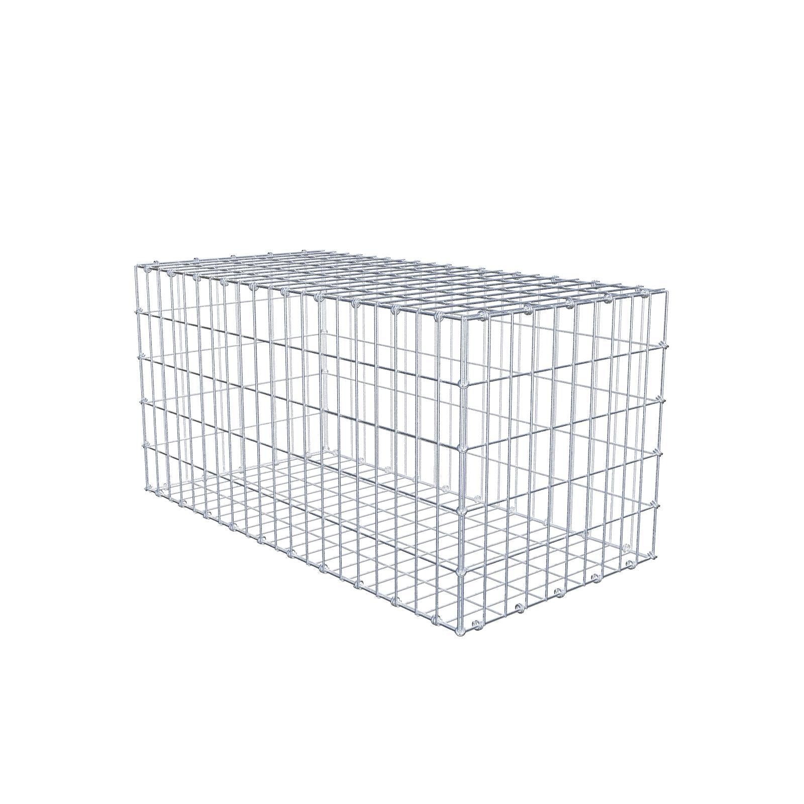 Gabione 100 cm x 50 cm x 50 cm (L x H x T), Maschenweite 5 x 10 cm, Spiralring