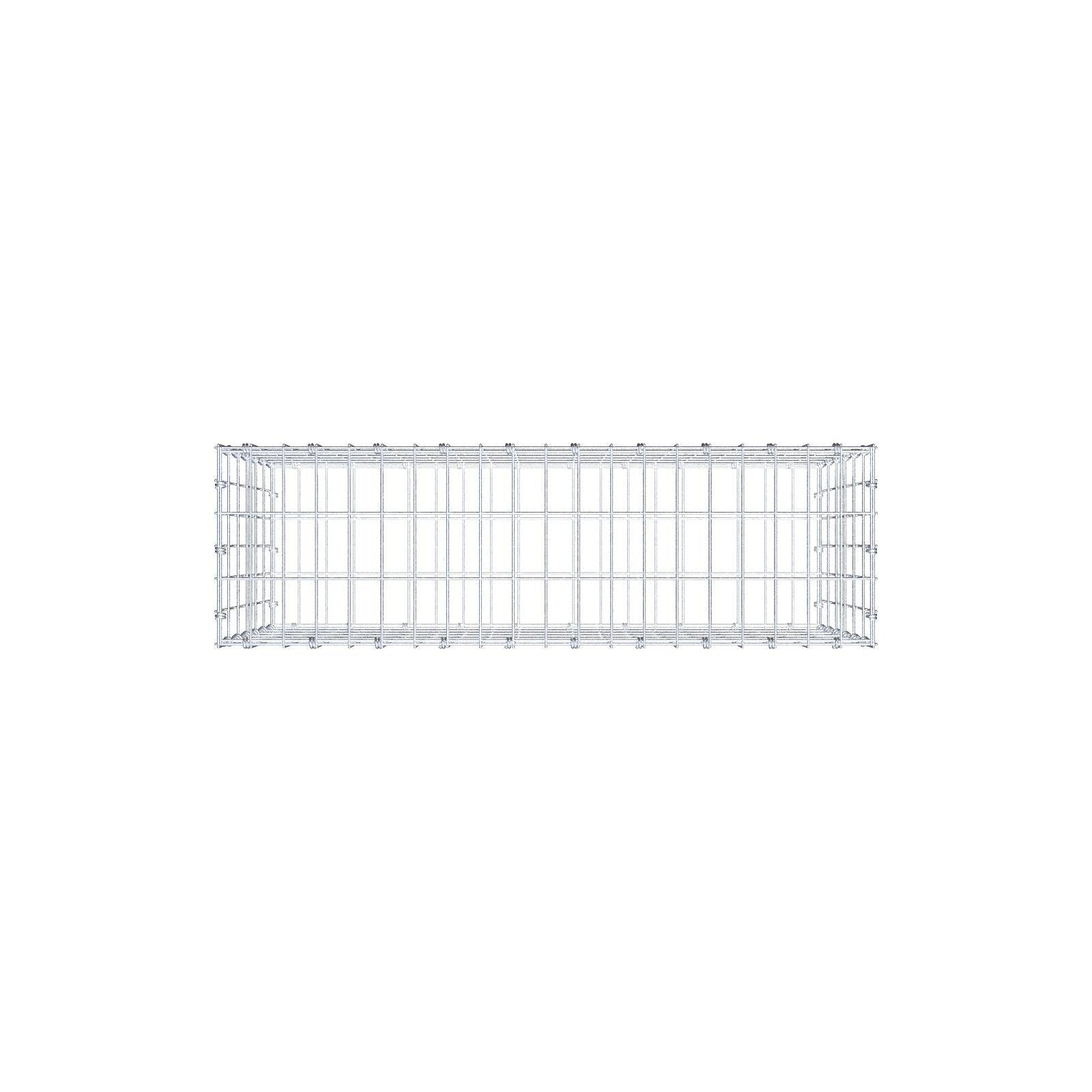 Gabion 100 cm x 60 cm x 30 cm (L x H x P), mailles 5 x 10 cm, anneau en spirale