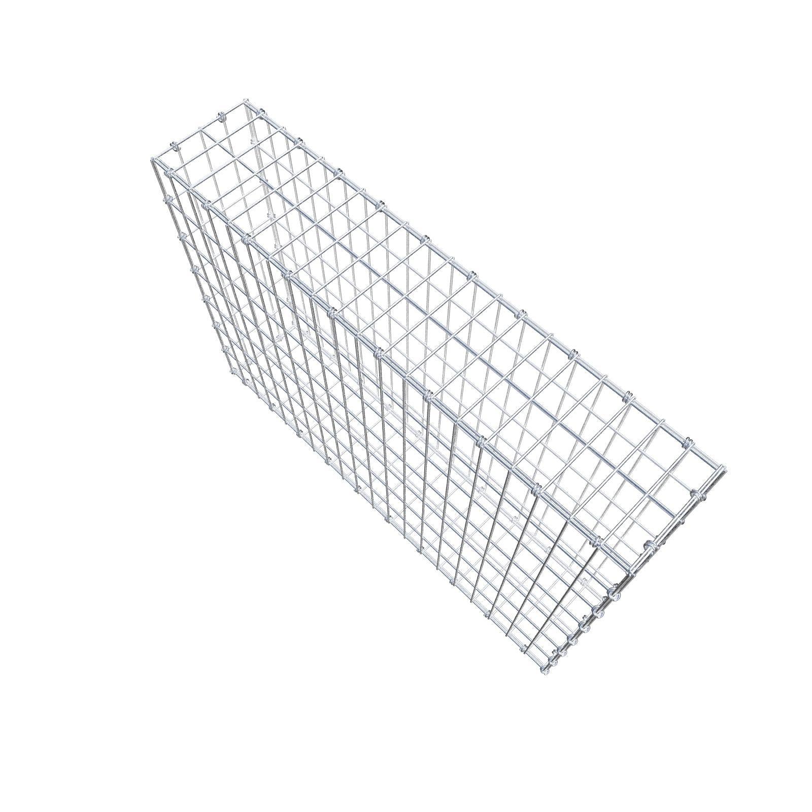 Gabione 100 cm x 70 cm x 20 cm (L x H x T), Maschenweite 5 x 10 cm, Spiralring