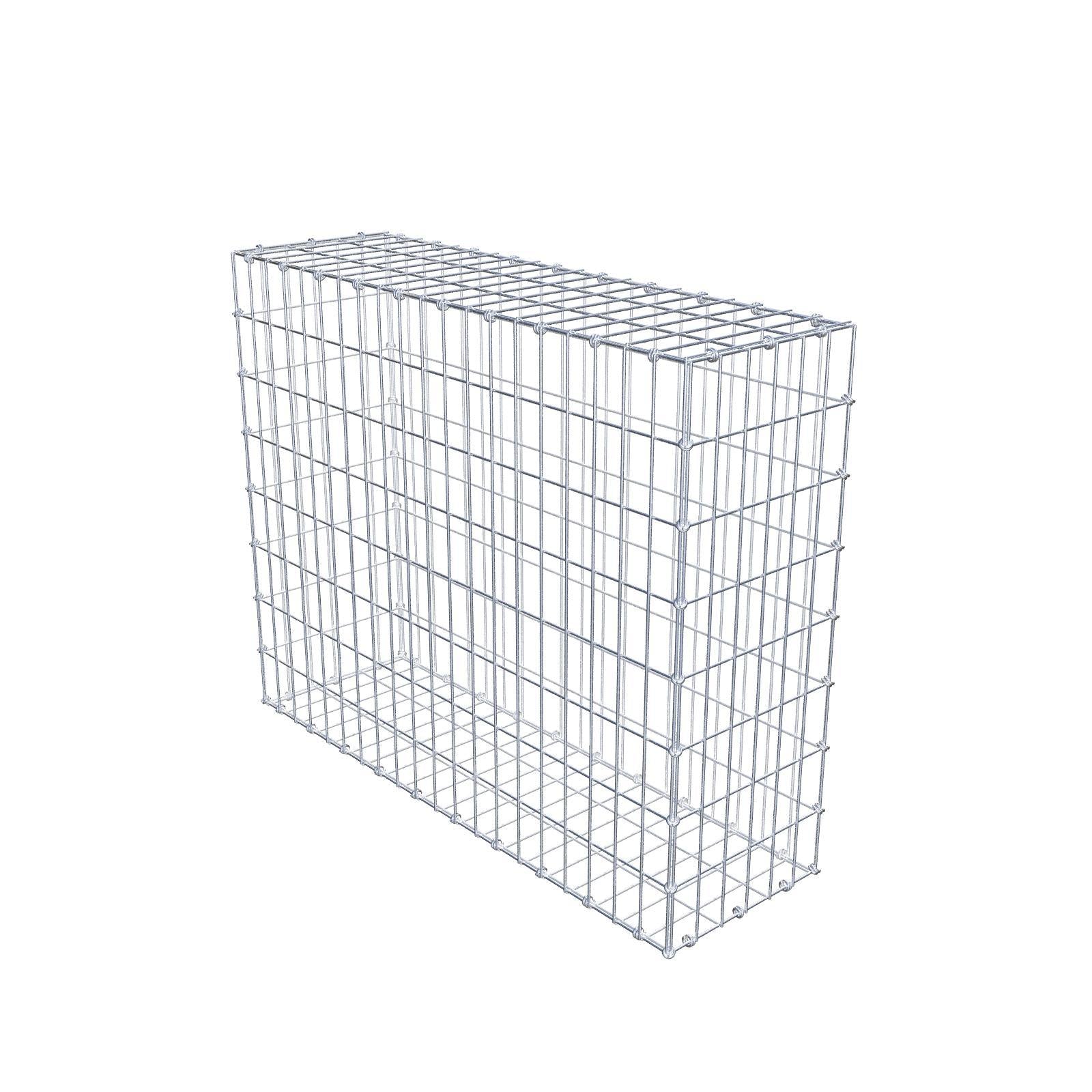 Gabione 100 cm x 80 cm x 30 cm (L x H x T), Maschenweite 5 x 10 cm, Spiralring