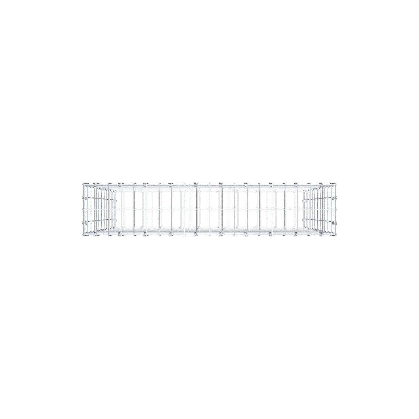 Schanskorf 100 cm x 100 cm x 20 cm (L x H x D), maaswijdte 5 x 10 cm, spiraalring