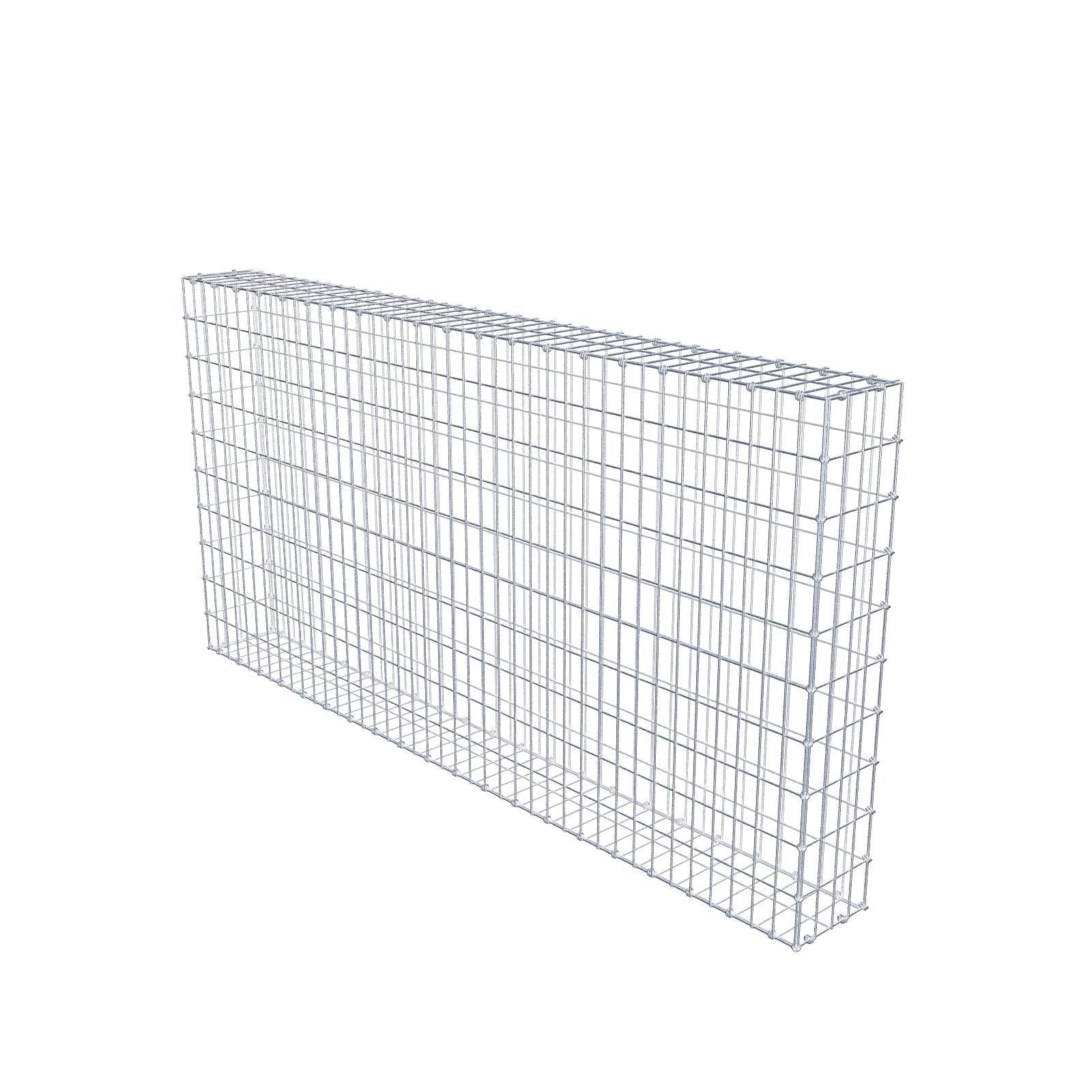 Gabião 200 cm x 100 cm x 20 cm (C x A x P), malhagem 5 x 10 cm, anel espiral