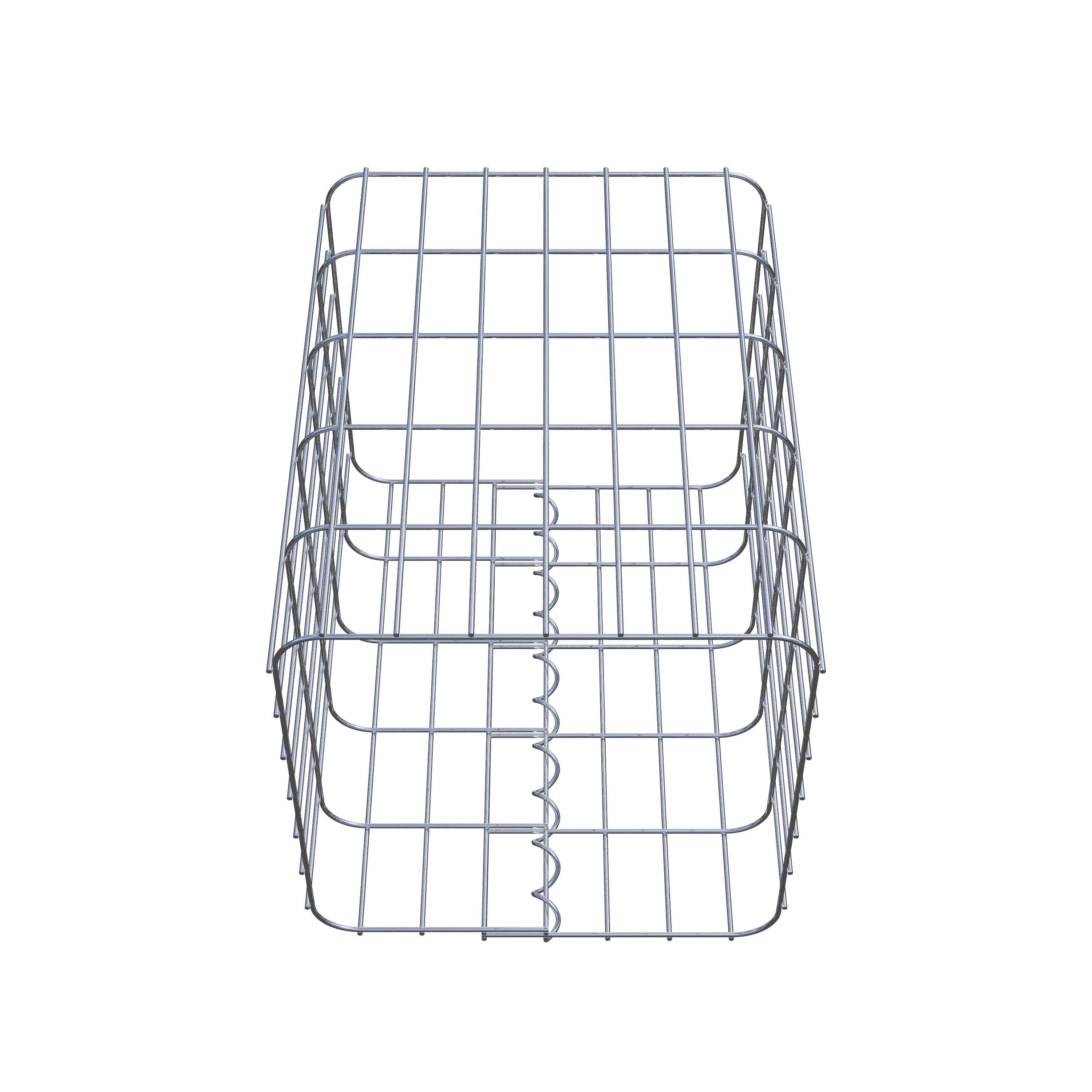 Gabion column 37 x 37 cm, MW 5 x 10 cm square