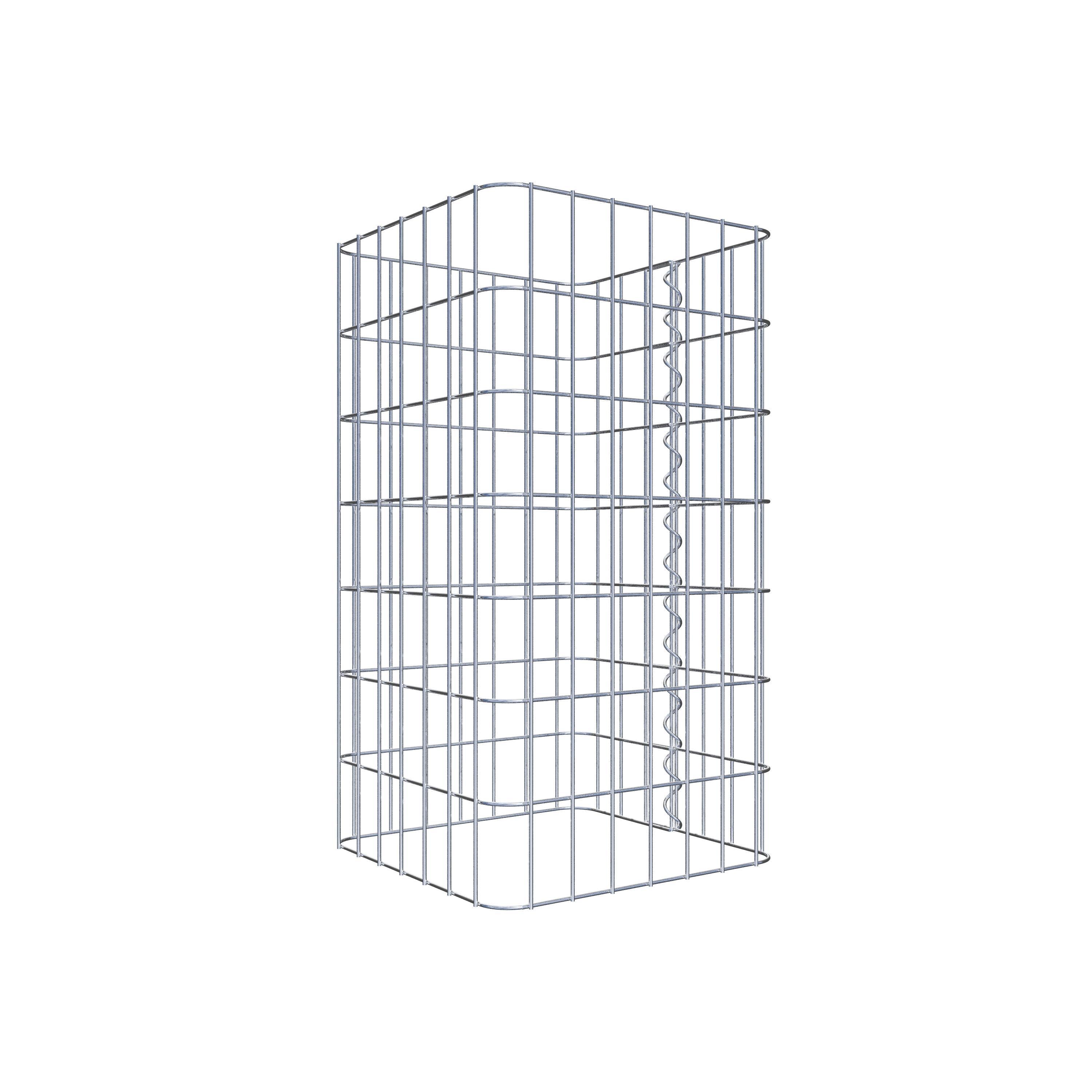 Gabion column 37 x 37 cm, MW 5 x 10 cm square