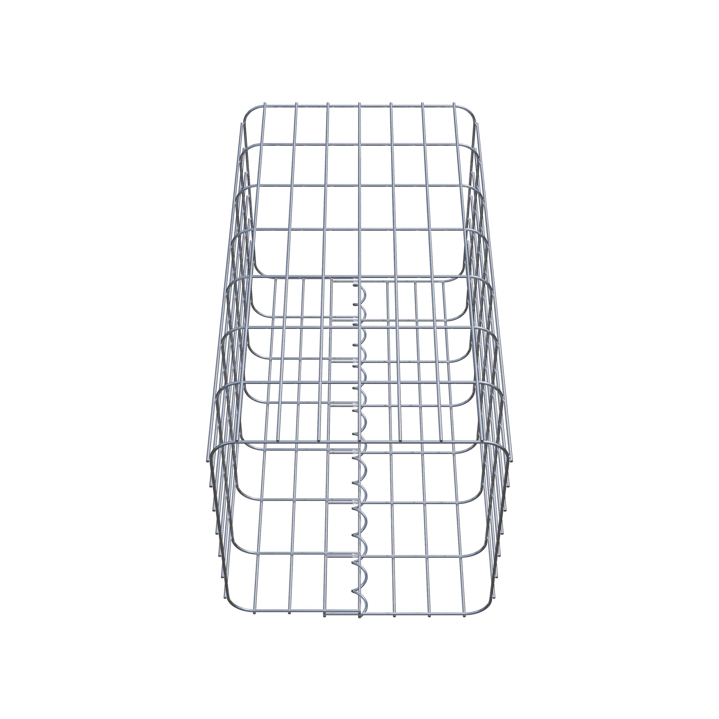Gabion column 37 x 37 cm, MW 5 x 10 cm square