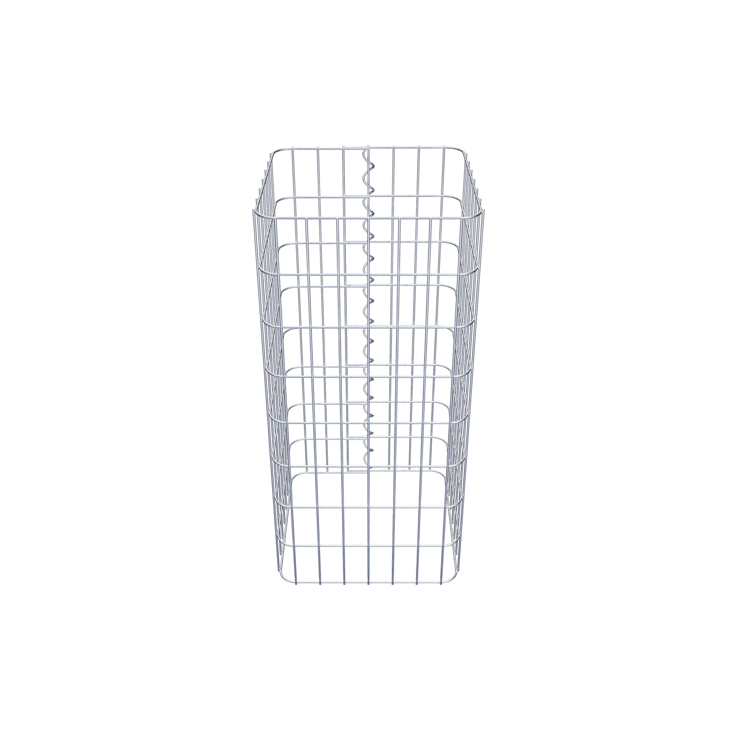 Gabion column 37 x 37 cm, MW 5 x 10 cm square