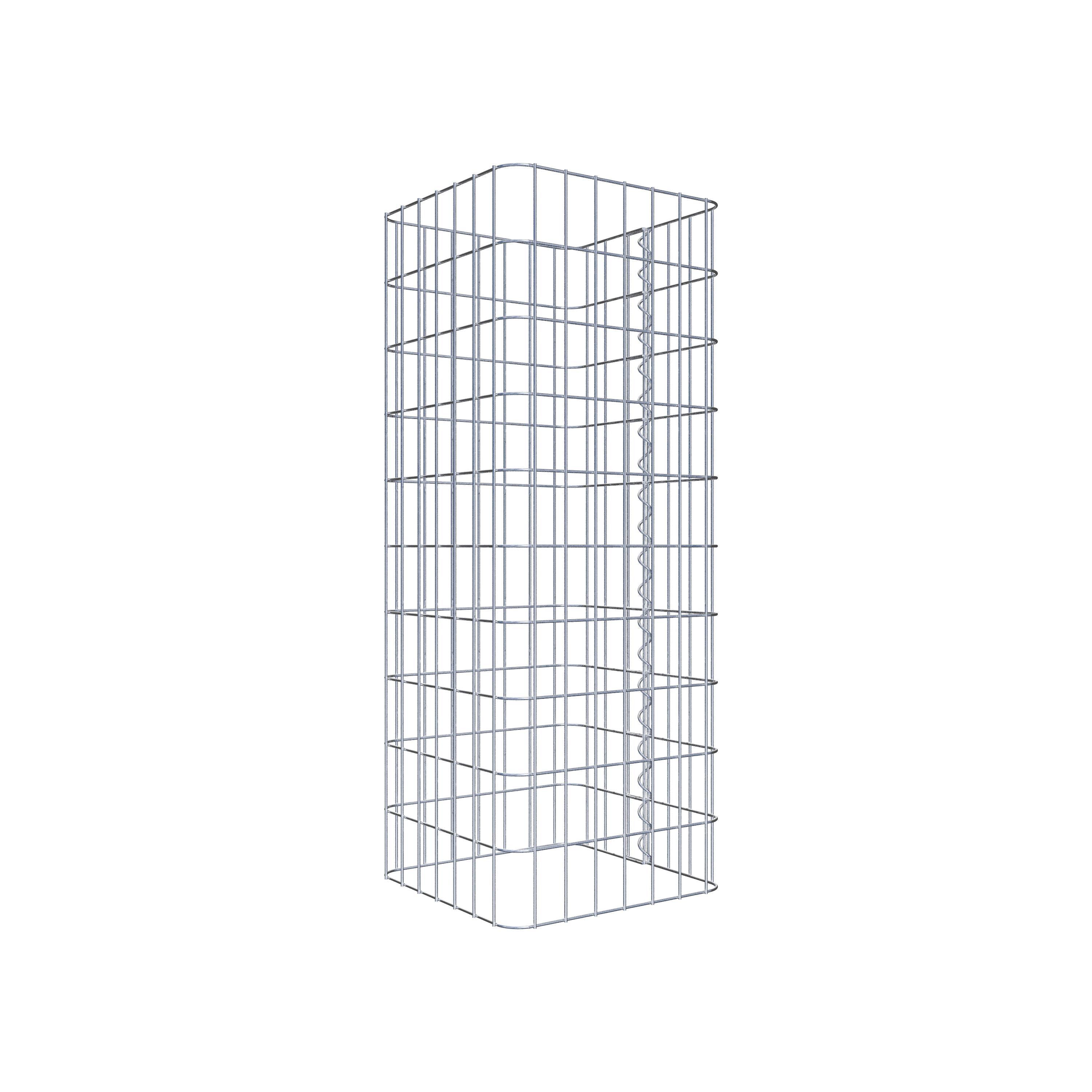 Gabion column 37 x 37 cm, MW 5 x 10 cm square