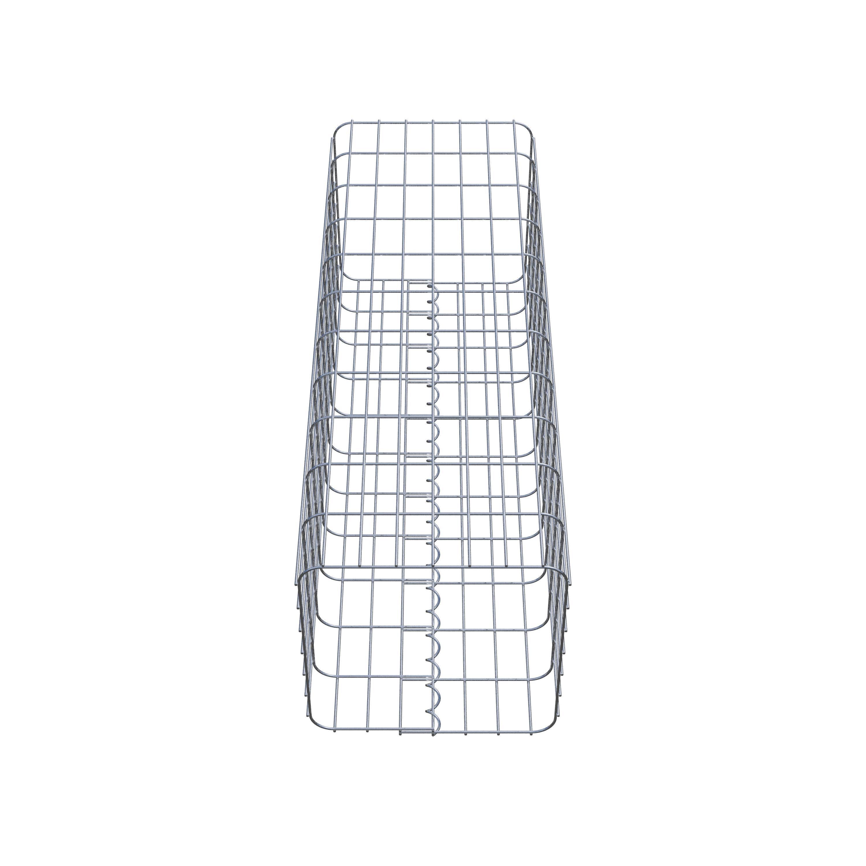 Gabion column 37 x 37 cm, MW 5 x 10 cm square