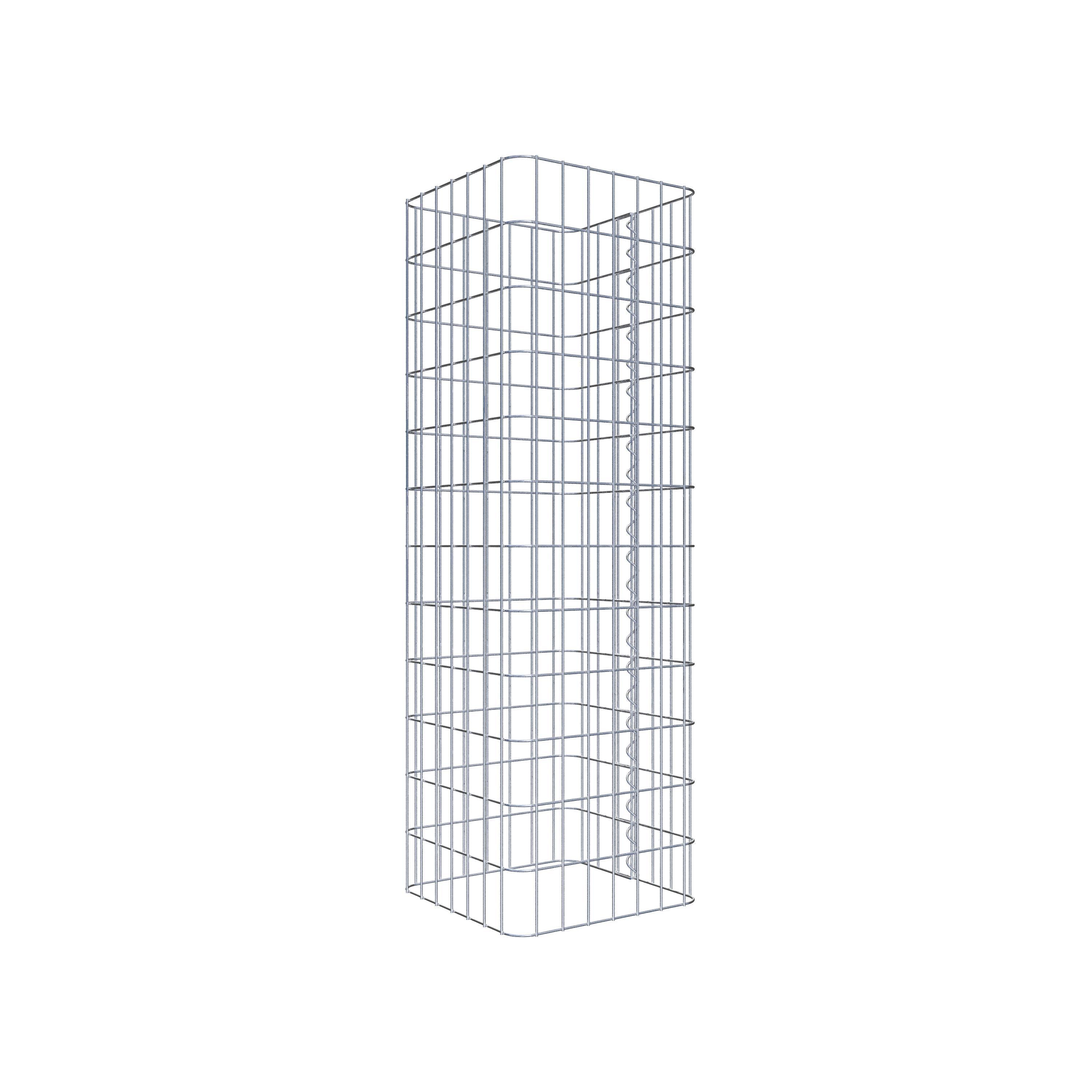 Gabion column 37 x 37 cm, MW 5 x 10 cm square