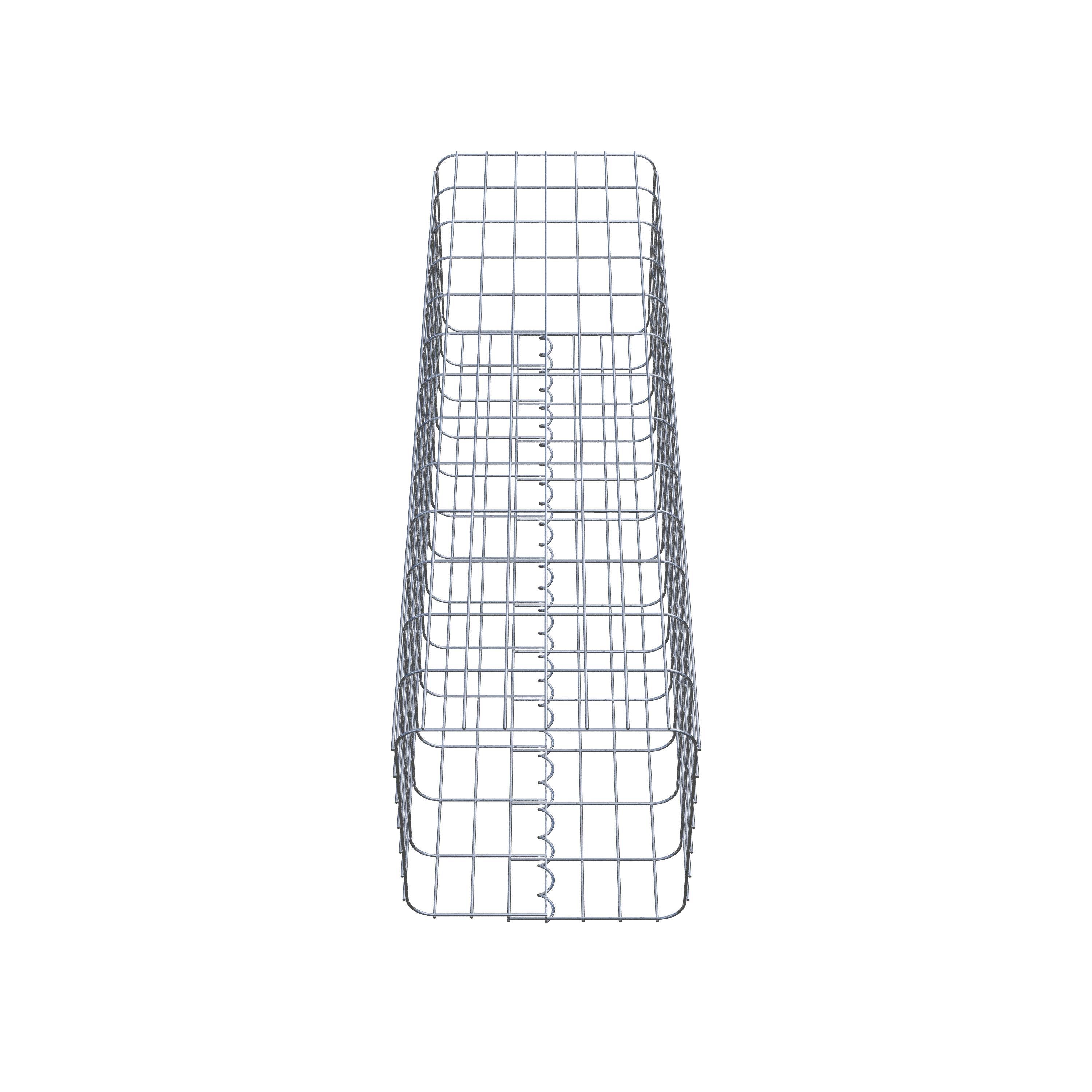 Gabion column 37 x 37 cm, MW 5 x 10 cm square