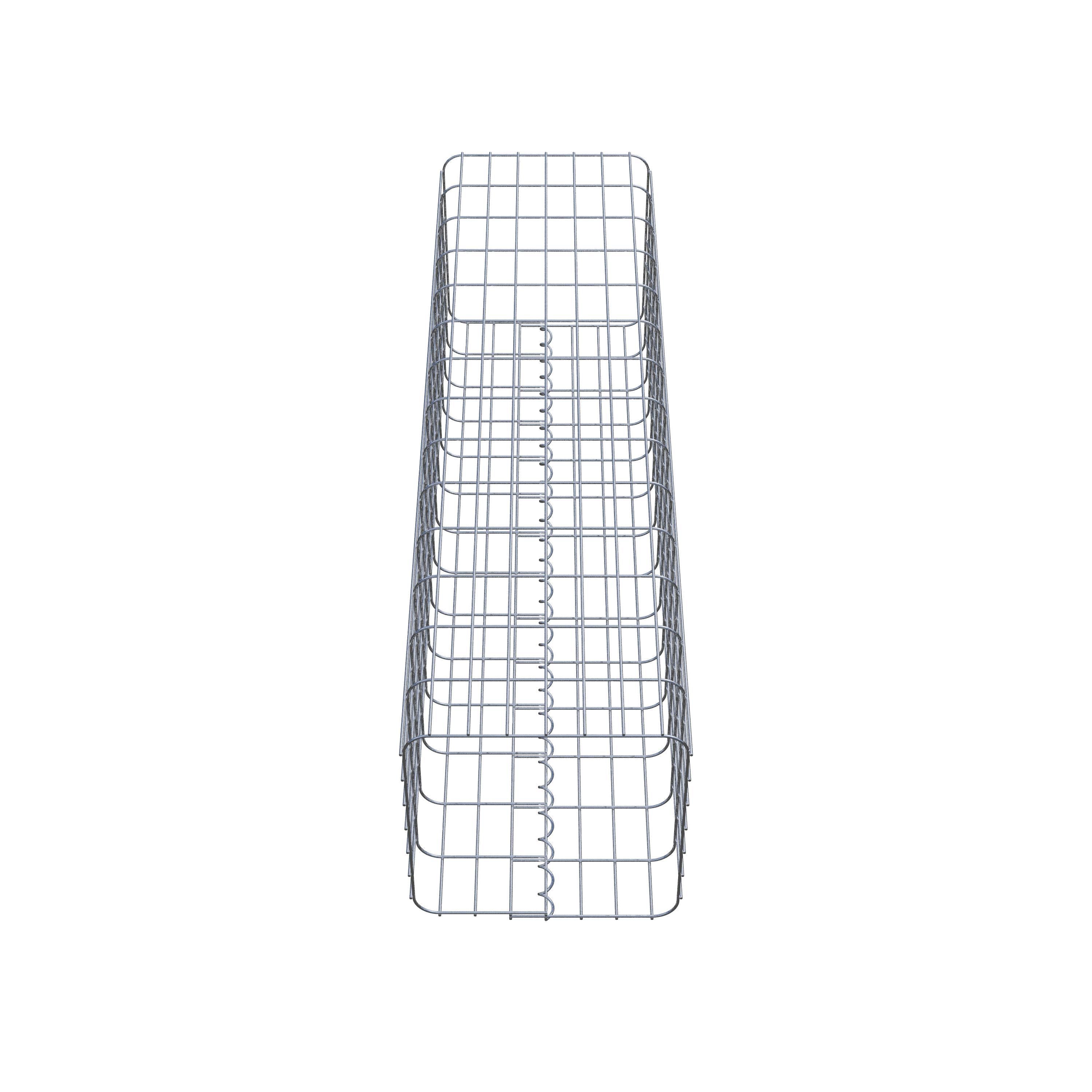 Gabion column 37 x 37 cm, MW 5 x 10 cm square