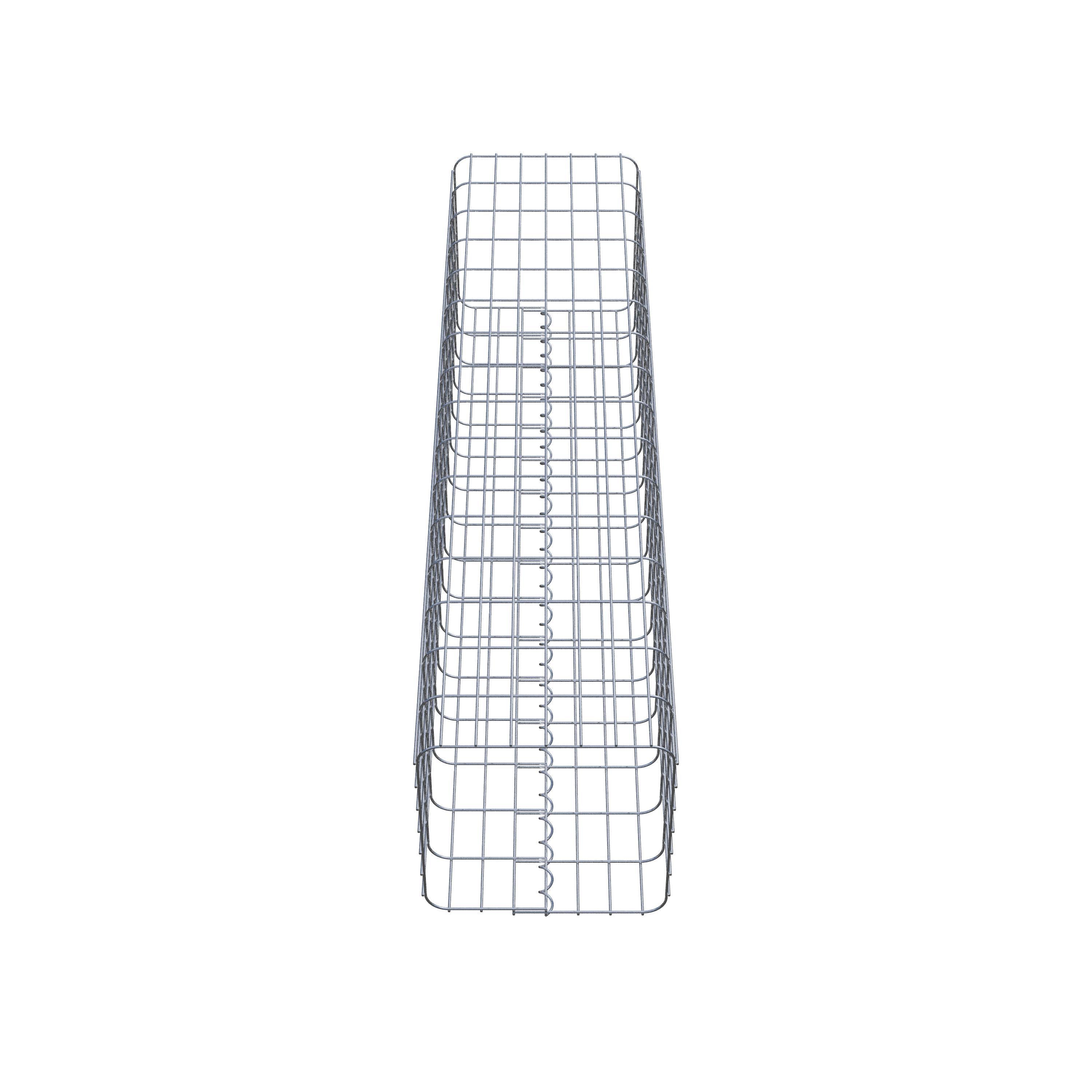 Gabion column 37 x 37 cm, MW 5 x 10 cm square