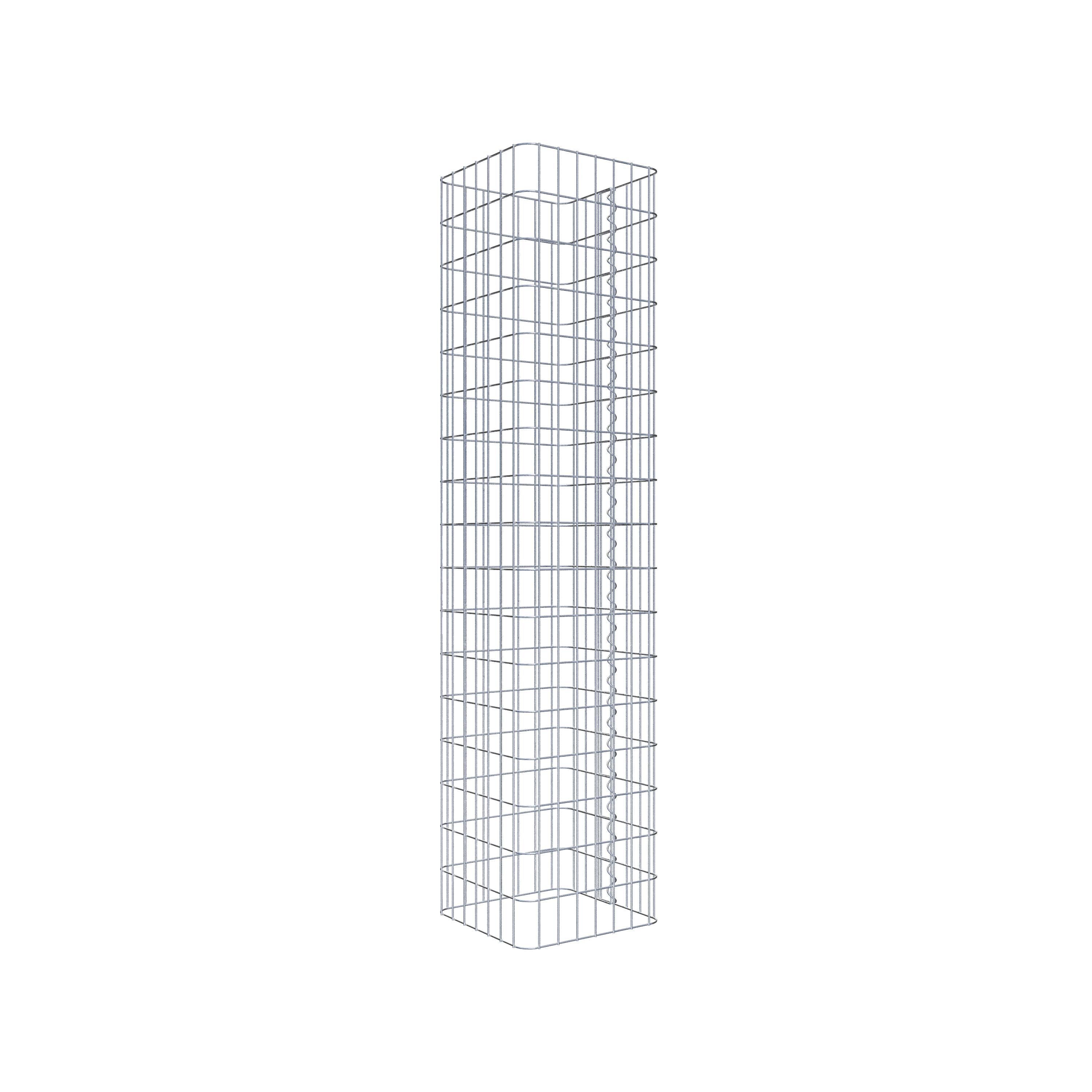 Gabion column 37 x 37 cm, MW 5 x 10 cm square