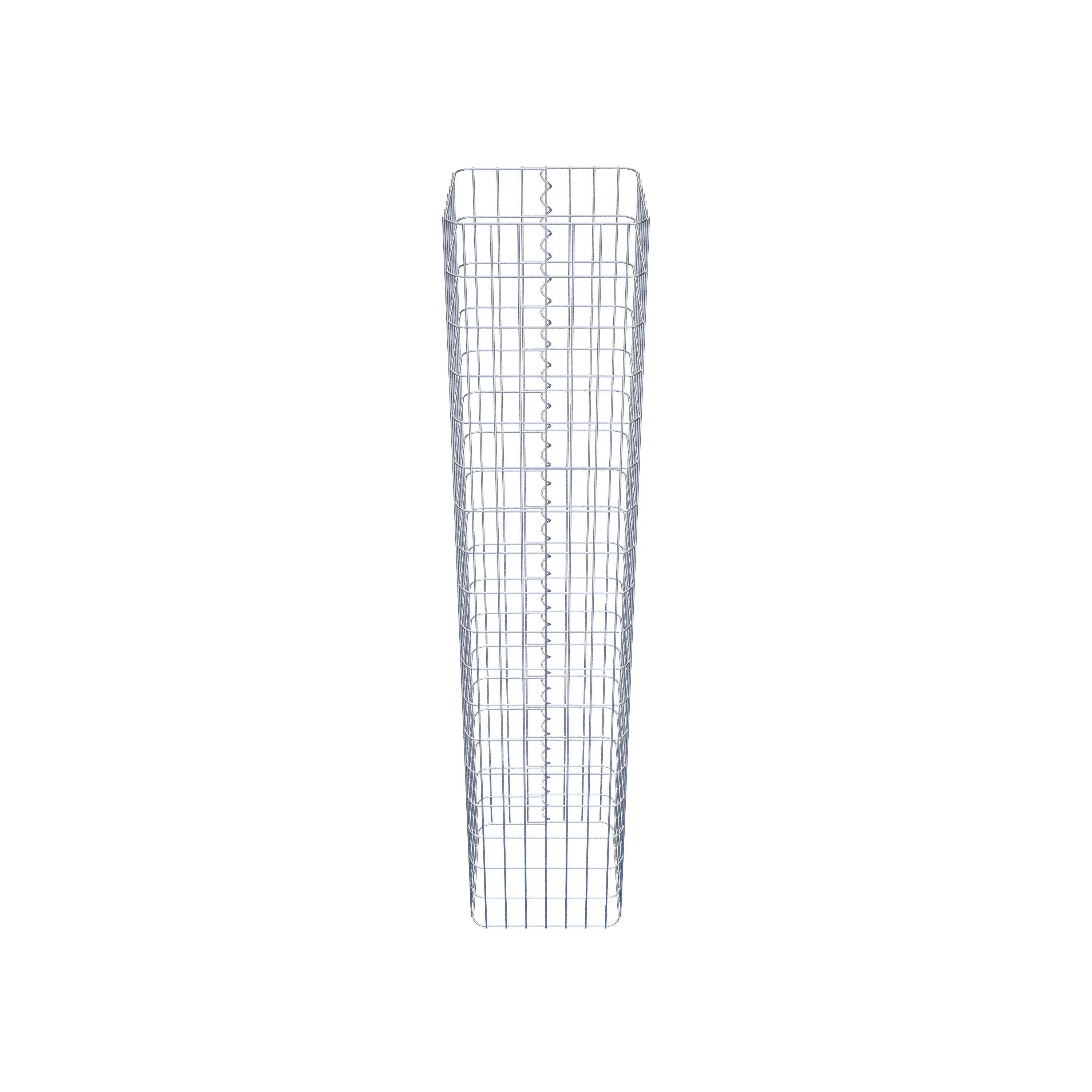 Gabion column 37 x 37 cm, MW 5 x 10 cm square