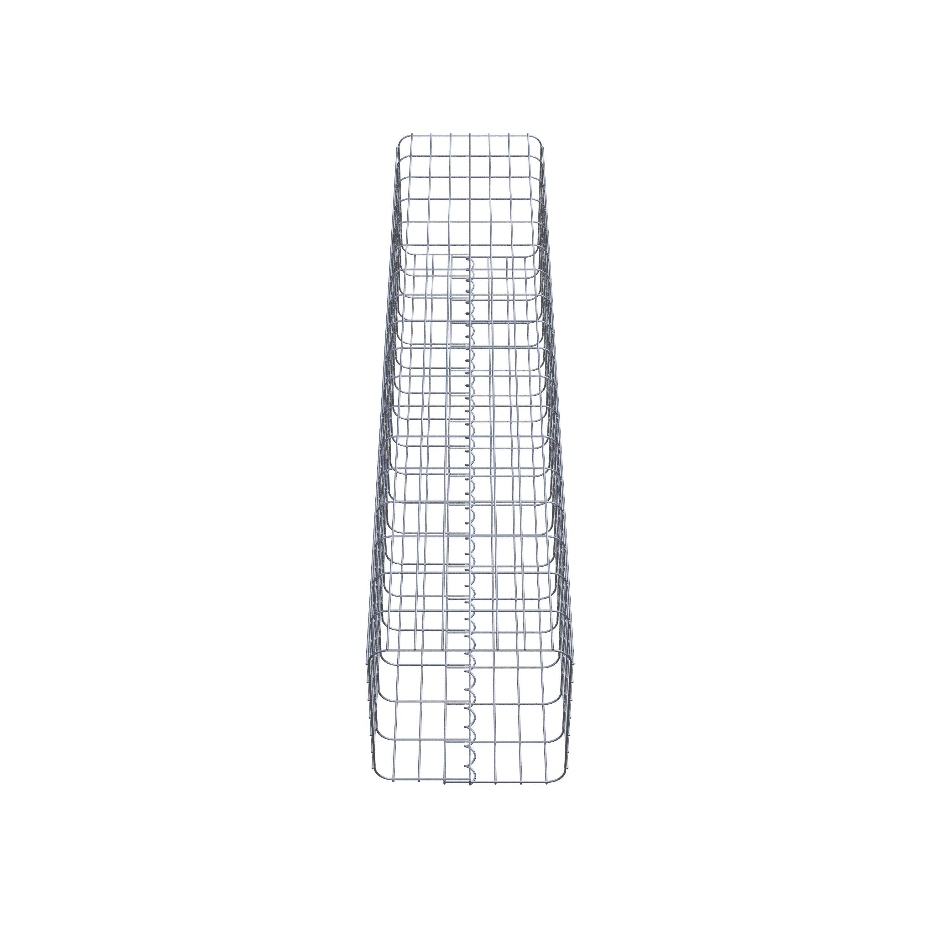 Gabion column 37 x 37 cm, MW 5 x 10 cm square