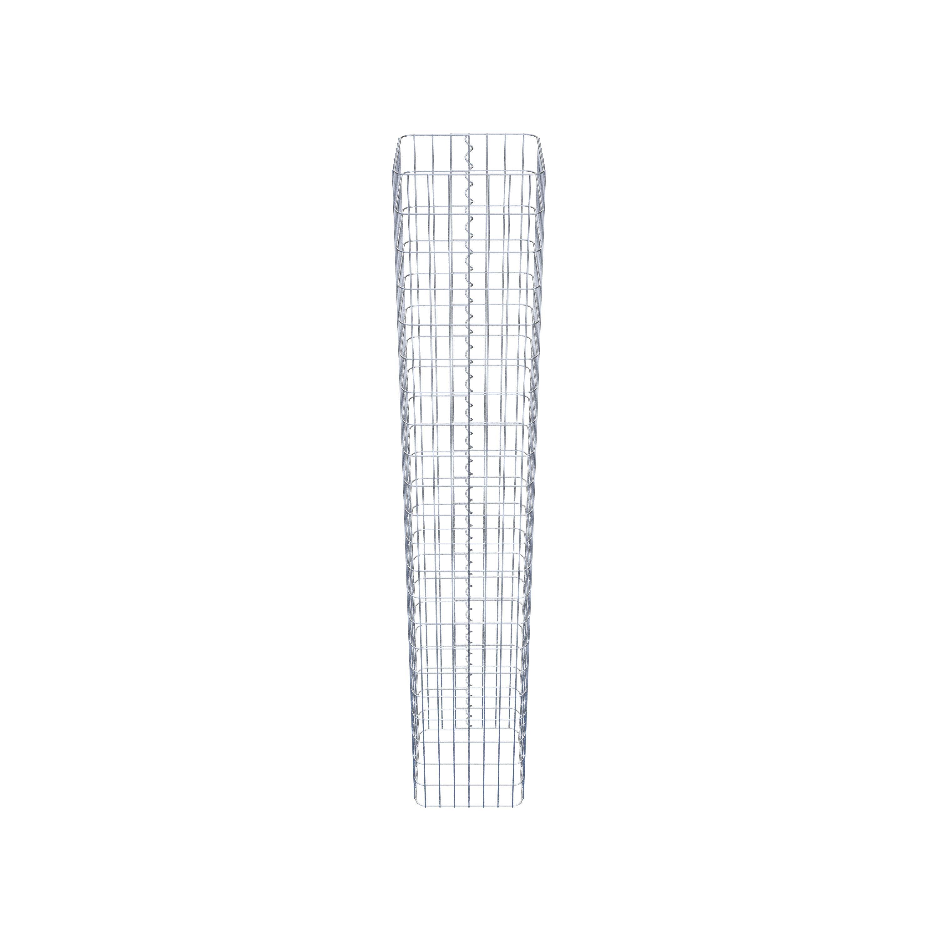Gabion column 37 x 37 cm, MW 5 x 10 cm square
