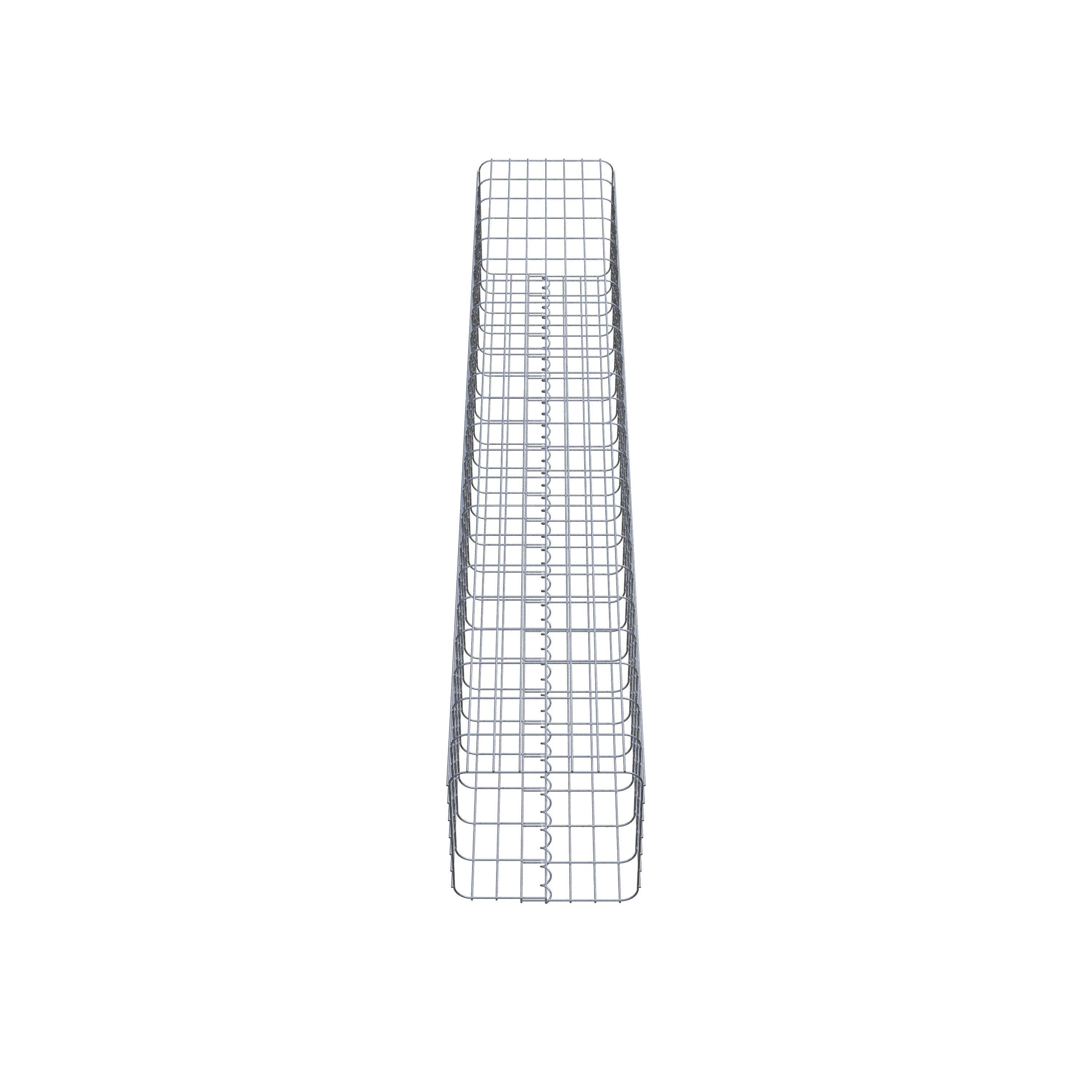 Gabion column 37 x 37 cm, MW 5 x 10 cm square